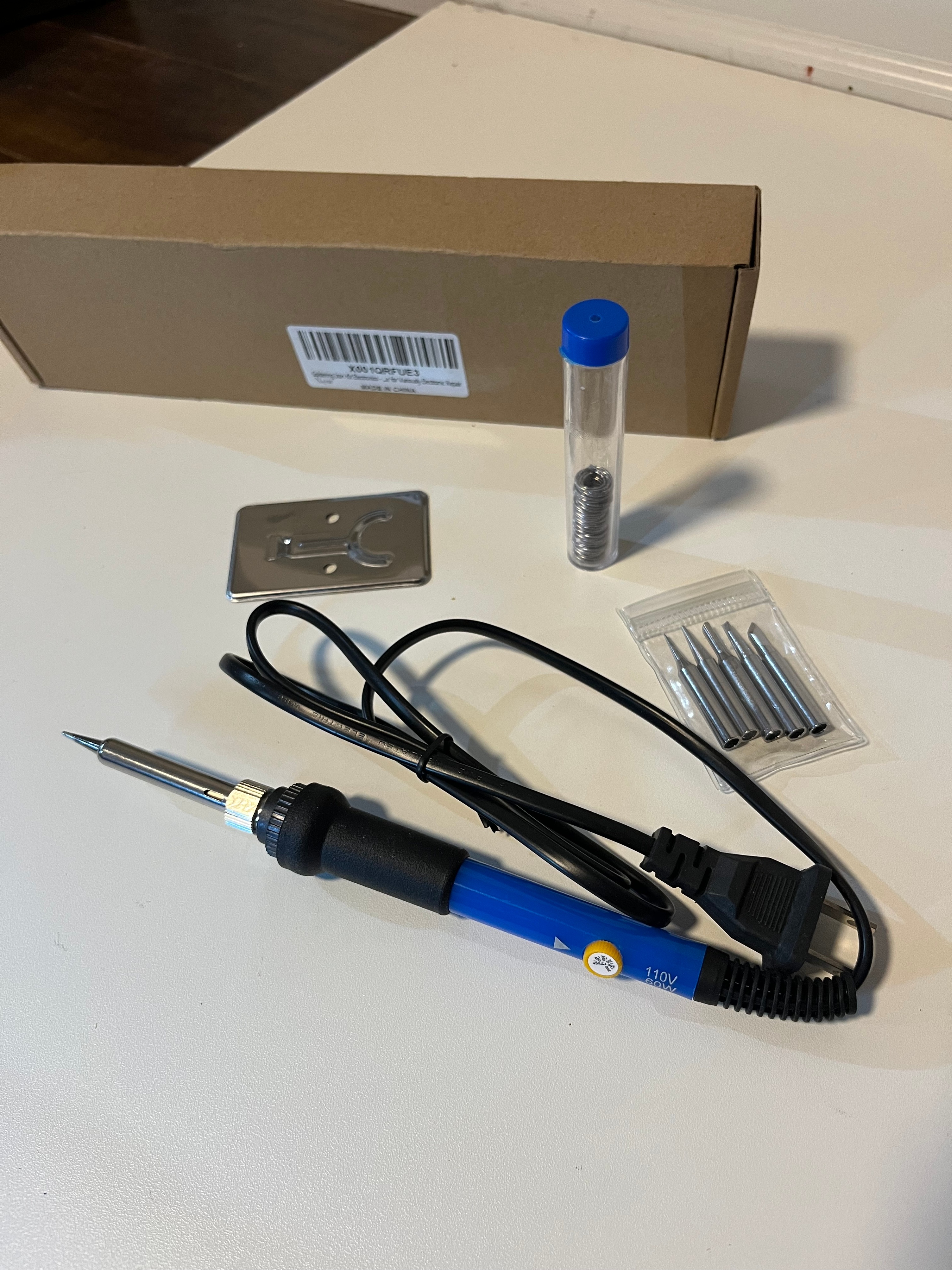 Brand New 60W Adjustable Temperature Soldering Iron Kit - photo 2
