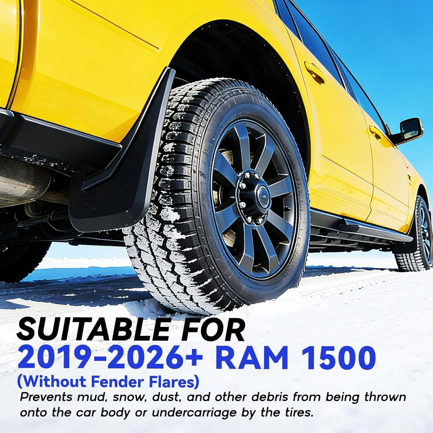 Mud Flaps Splash Guards 2019-2026 Ram 1500 - photo 2
