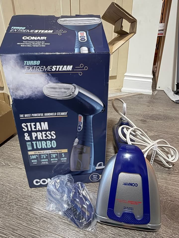 Conair ExtremeSteam Power Steam Travel Garment Steamer Open Box - photo 2
