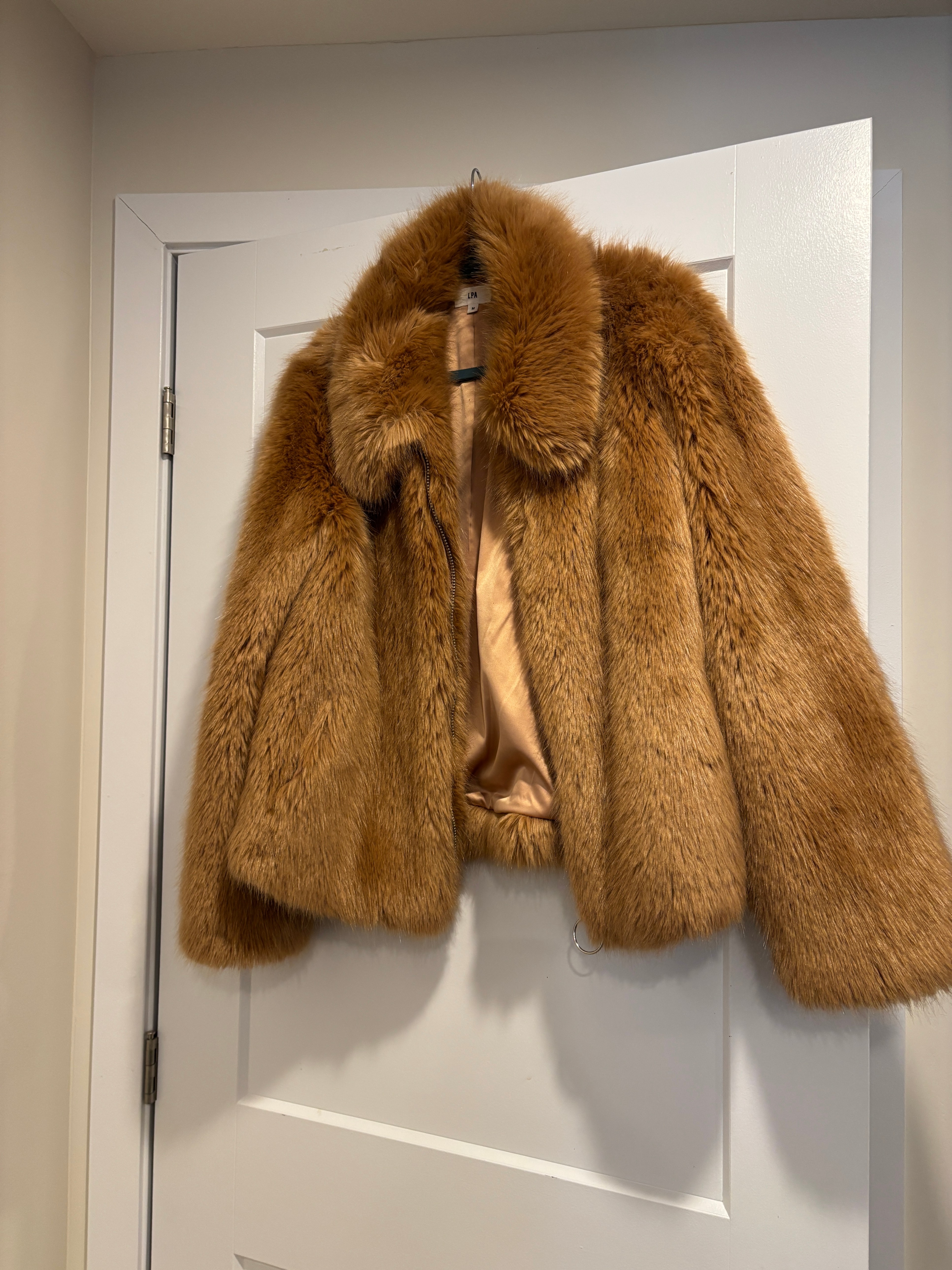 fun faux fur jacket cozy and stylish