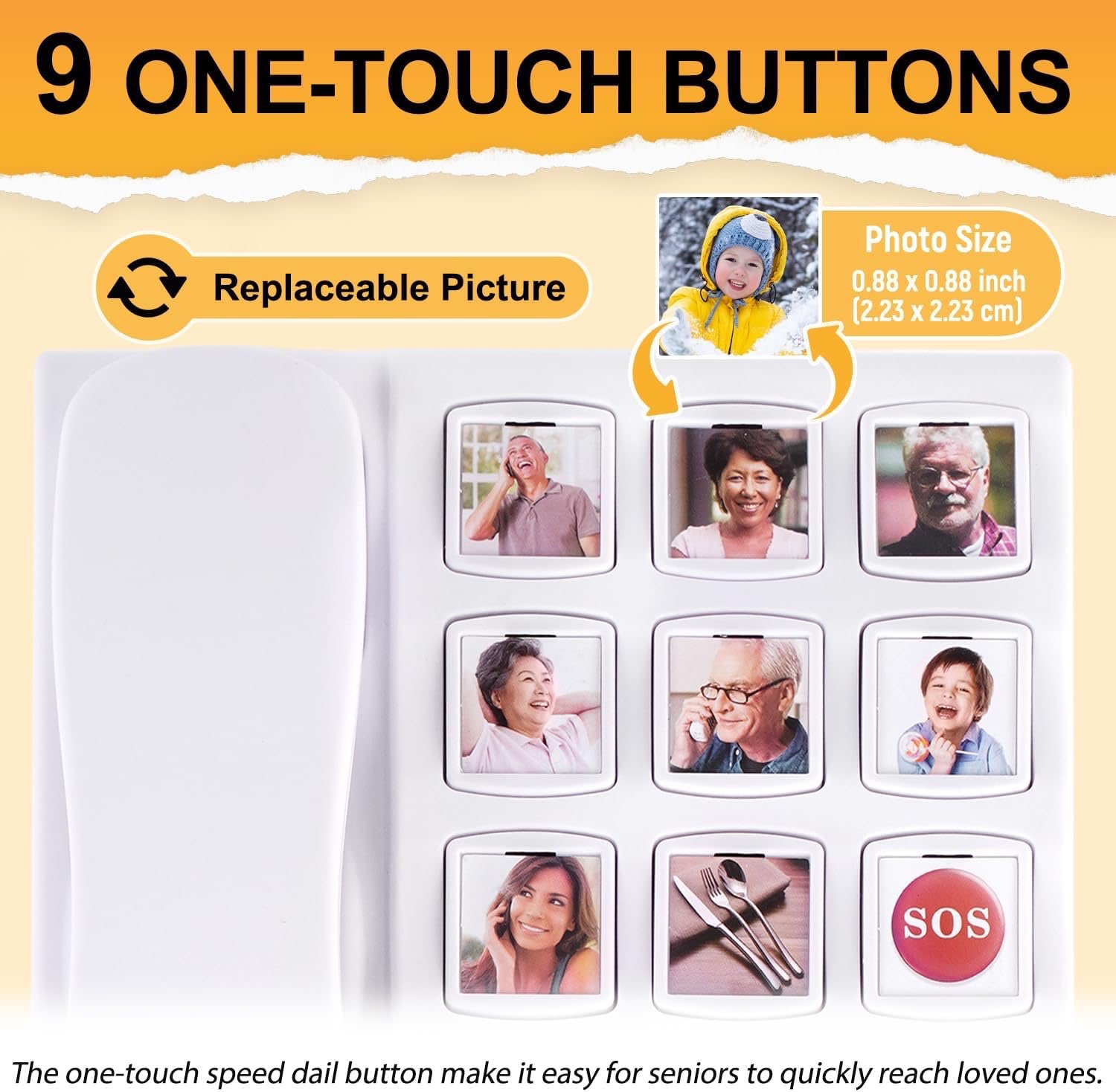 Big Button Landline Phone for Seniors - photo 5