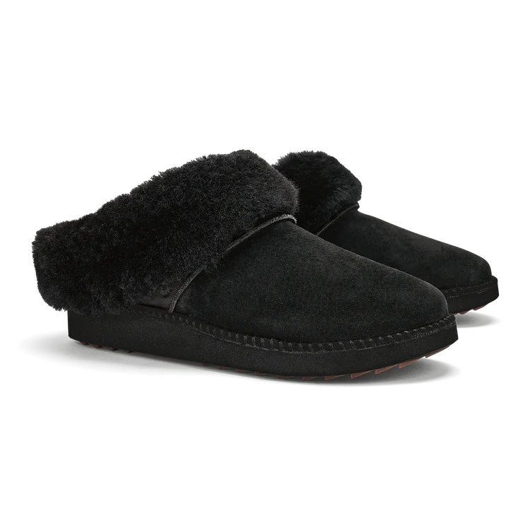 New in box OluKai LU’I Lava Rock Black Slippers size ladies 6 - photo 2