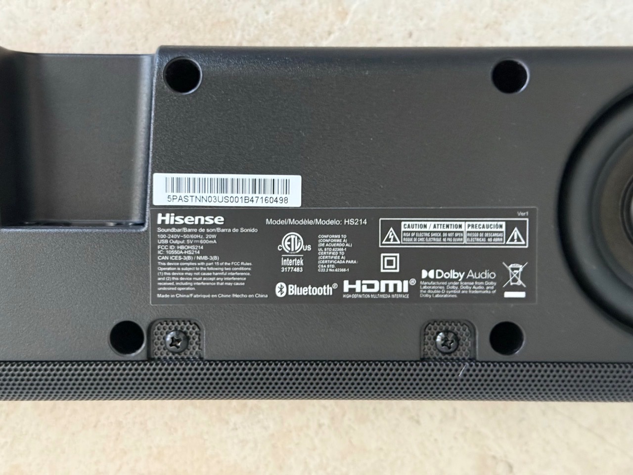 Hisense HS214 Compact Soundbar with Built-in Subwoofer - photo 4