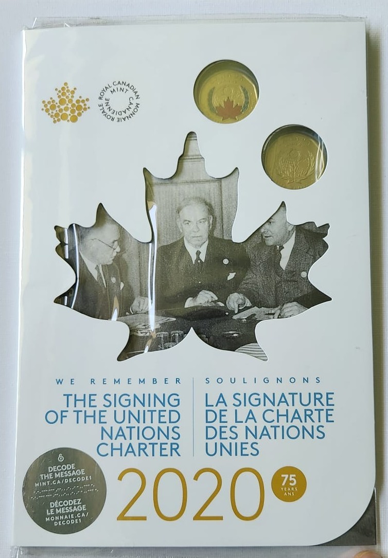 🍁 Royal Canadian Mint: 2020 UN 75th Anniversary Collector Coins