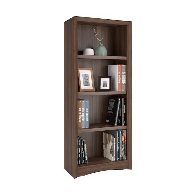Brand New 4-Shelf Bookcase | Walnut Finish - photo 4