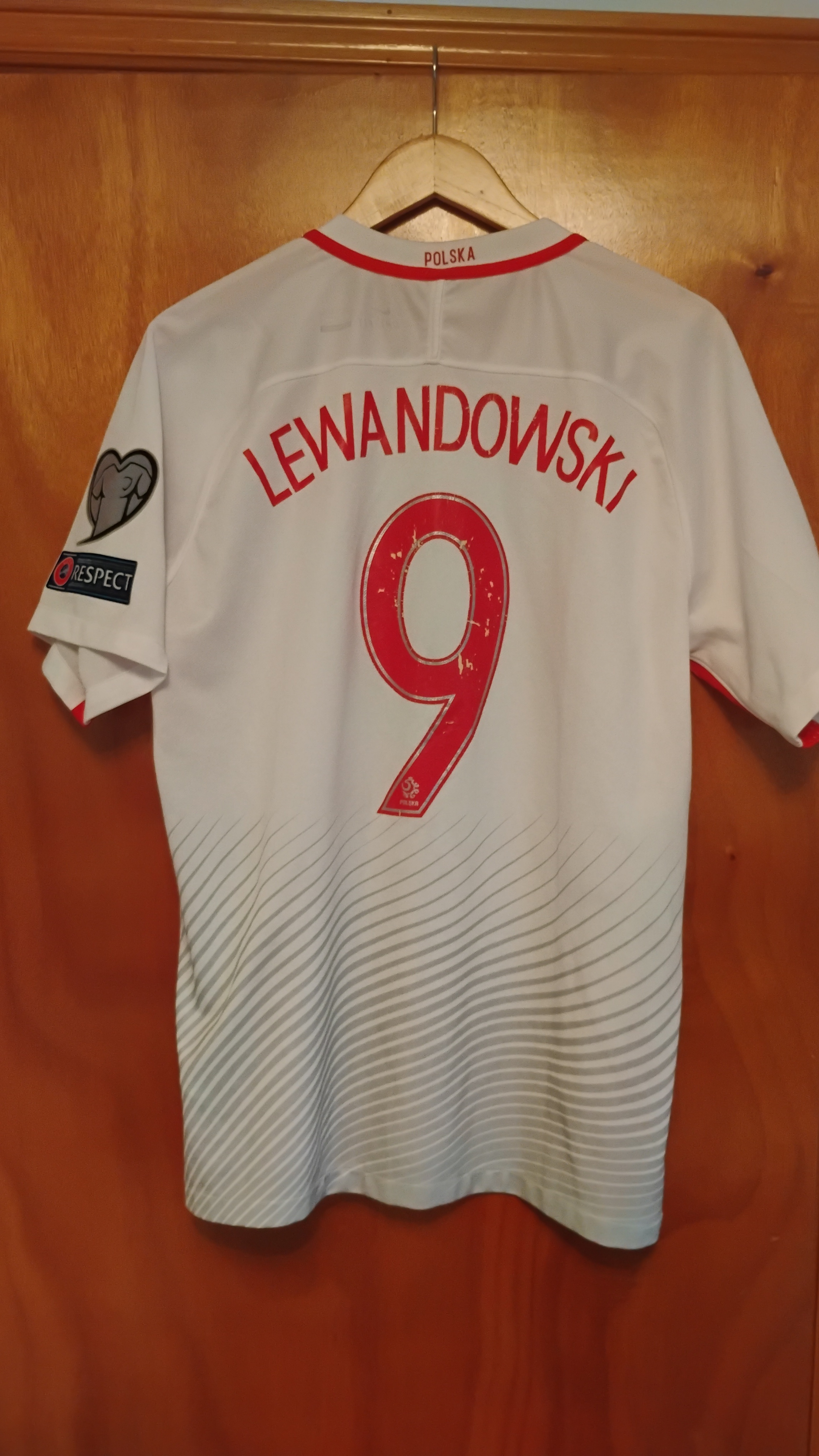 Robert Lewandowski Euro 2016 Poland Jersey With Patches - photo 2