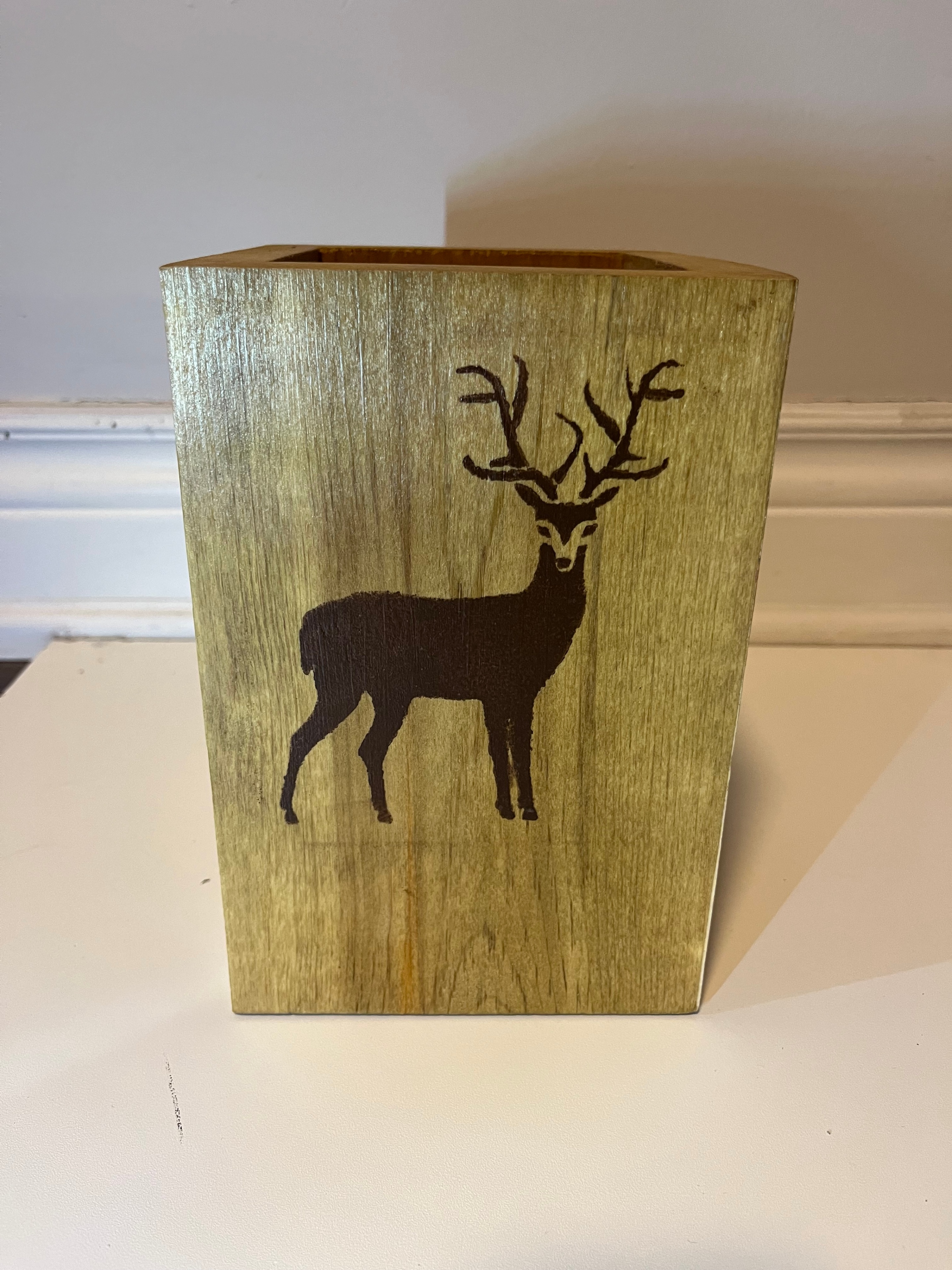 Rustic Solid Wood Decorative Box Holders Set (Deer & Moose) - photo 4