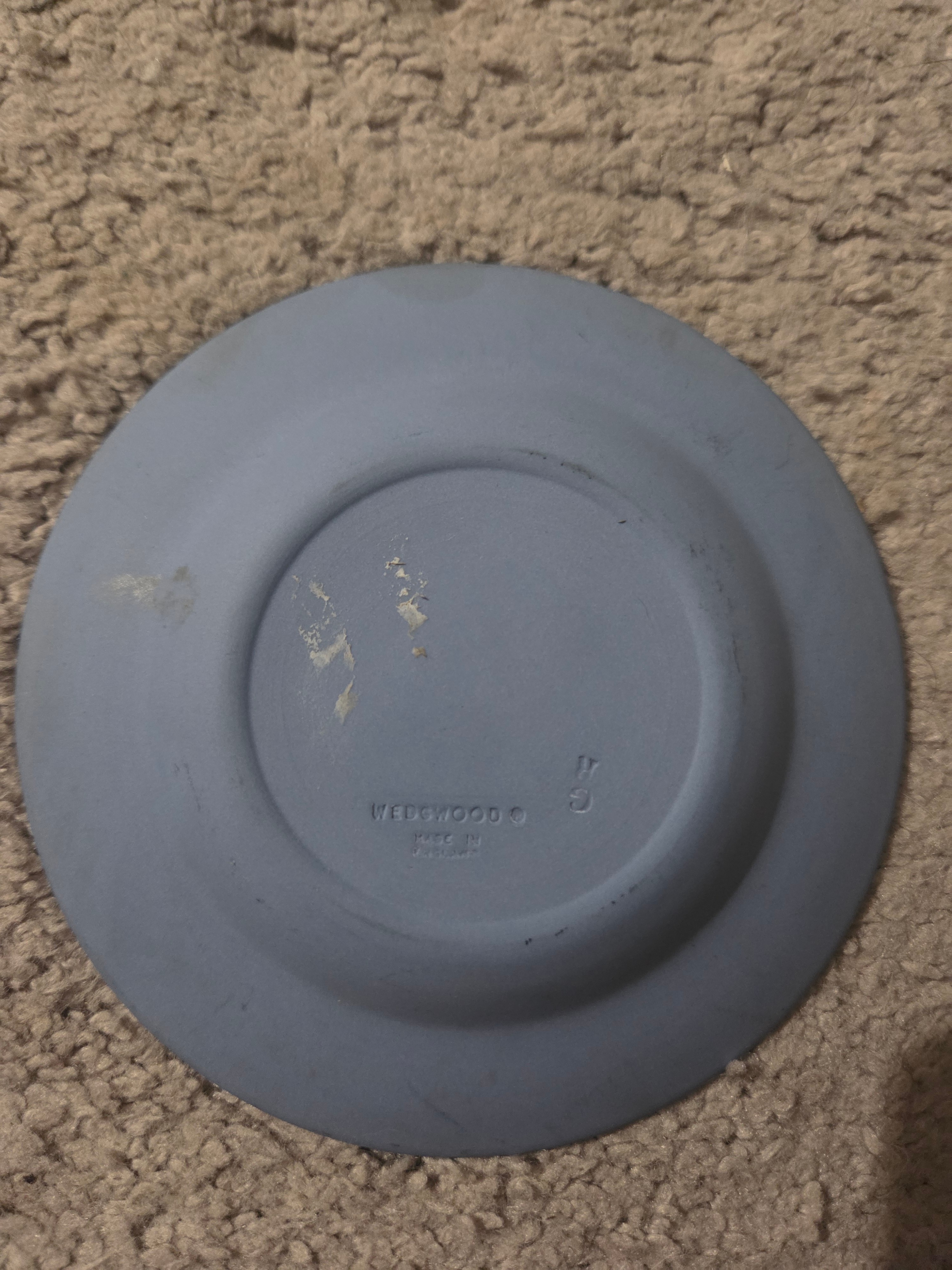 1981 Wedgwood Blue Jasperware Royal Wedding Mini Plate / Dish - photo 2
