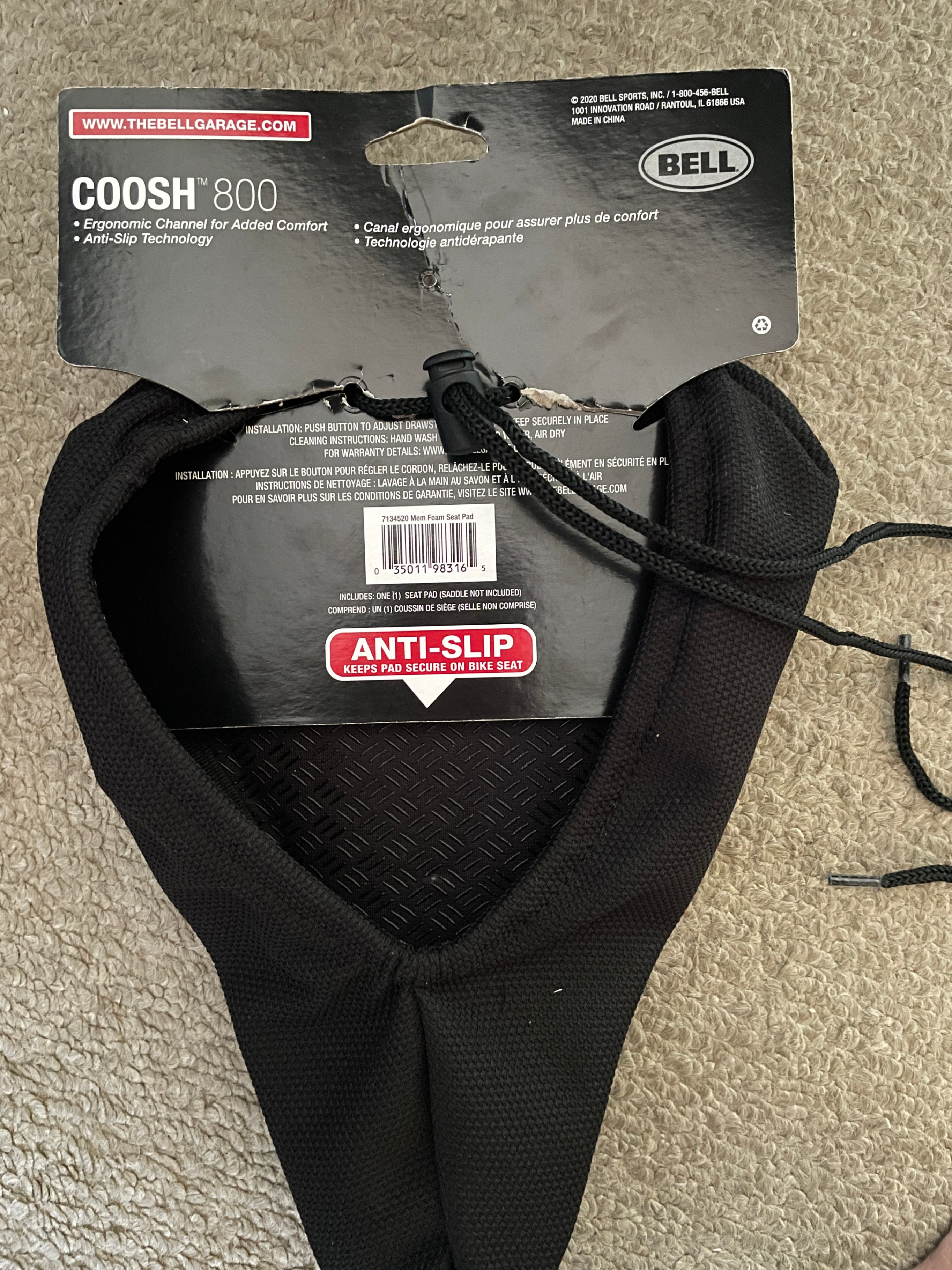 New - Bell Sports C00sh 800 Memory Foam Bike Seat Pad. - photo 2