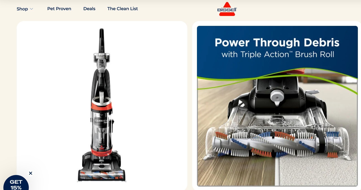 Bissell CleanView Upright Multi-Cyclonic Vacuum Cleaner - photo 5