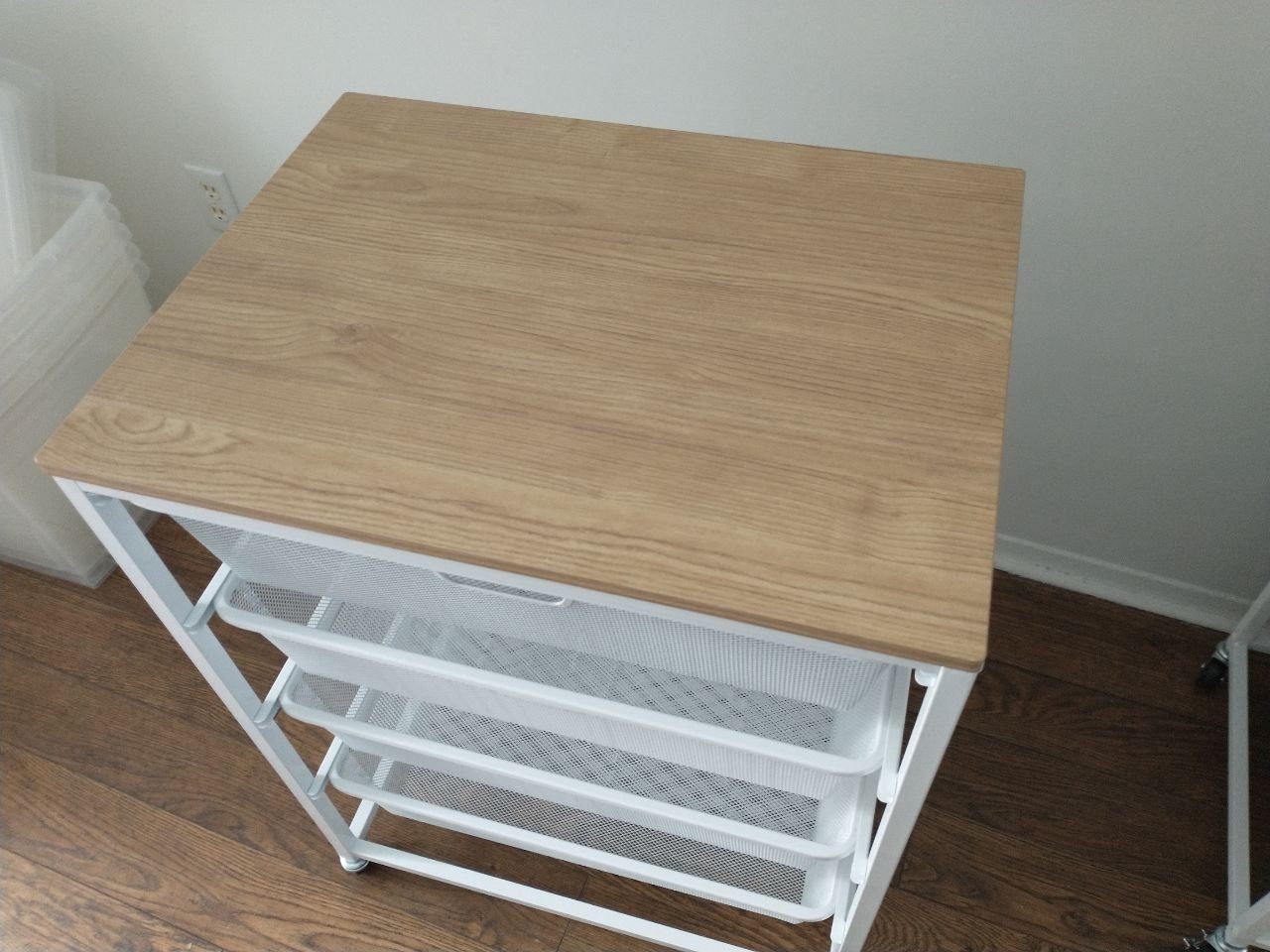 4-Drawer Storage Cart - Metal - Unused - photo 3