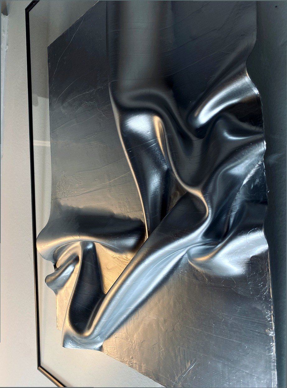 Original silver framed wall relief - photo 5