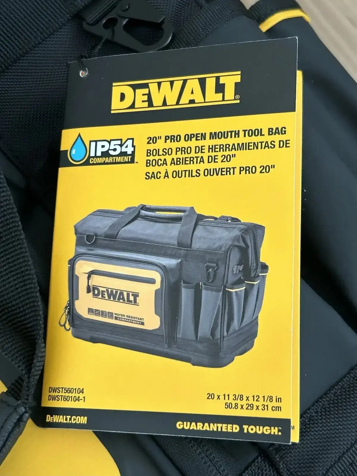 🔥🔥BrandNew DEWALT 20 in. PRO Open Mouth Tool Bag - photo 5