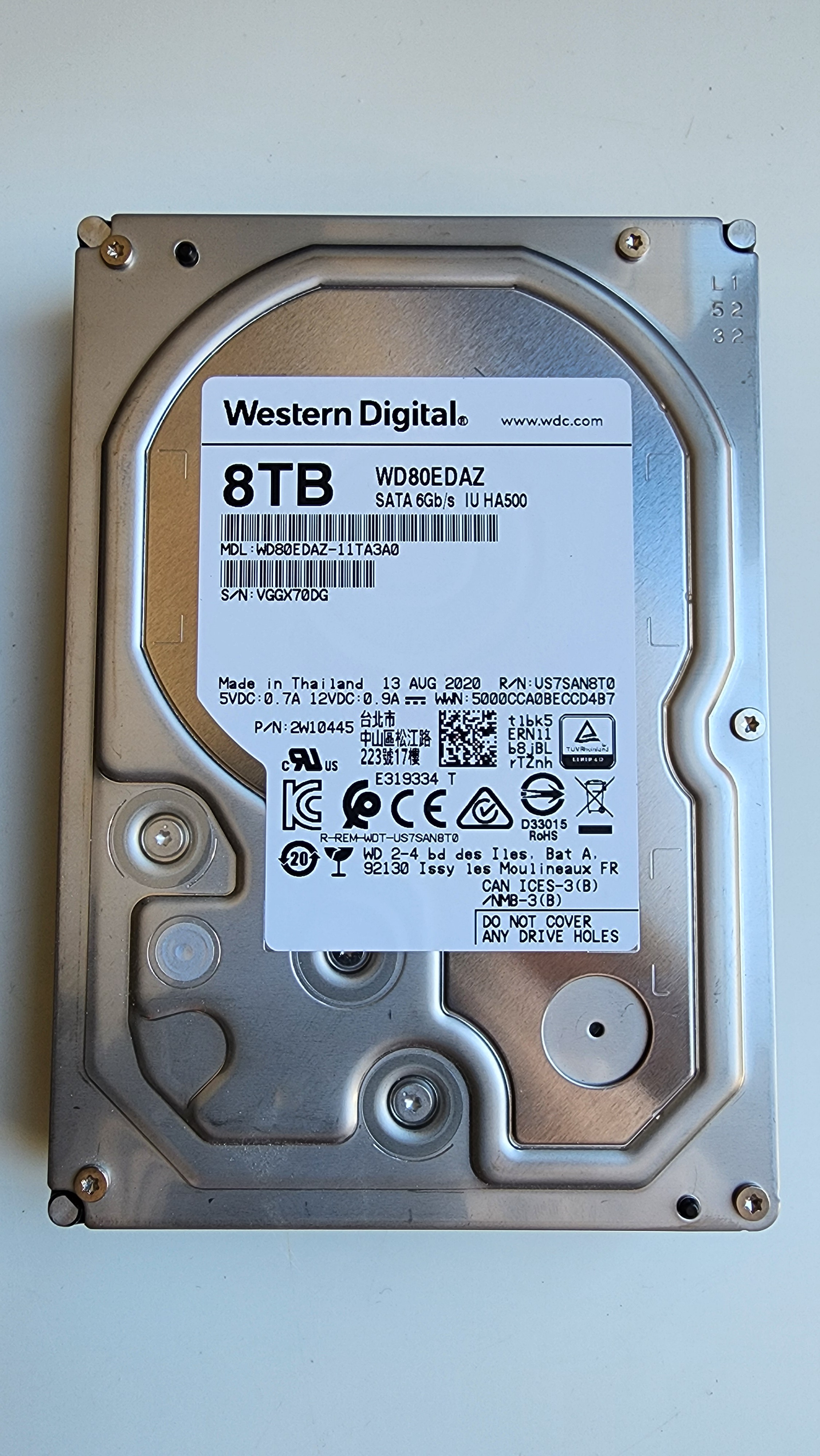 Western Digital 8TB HDD