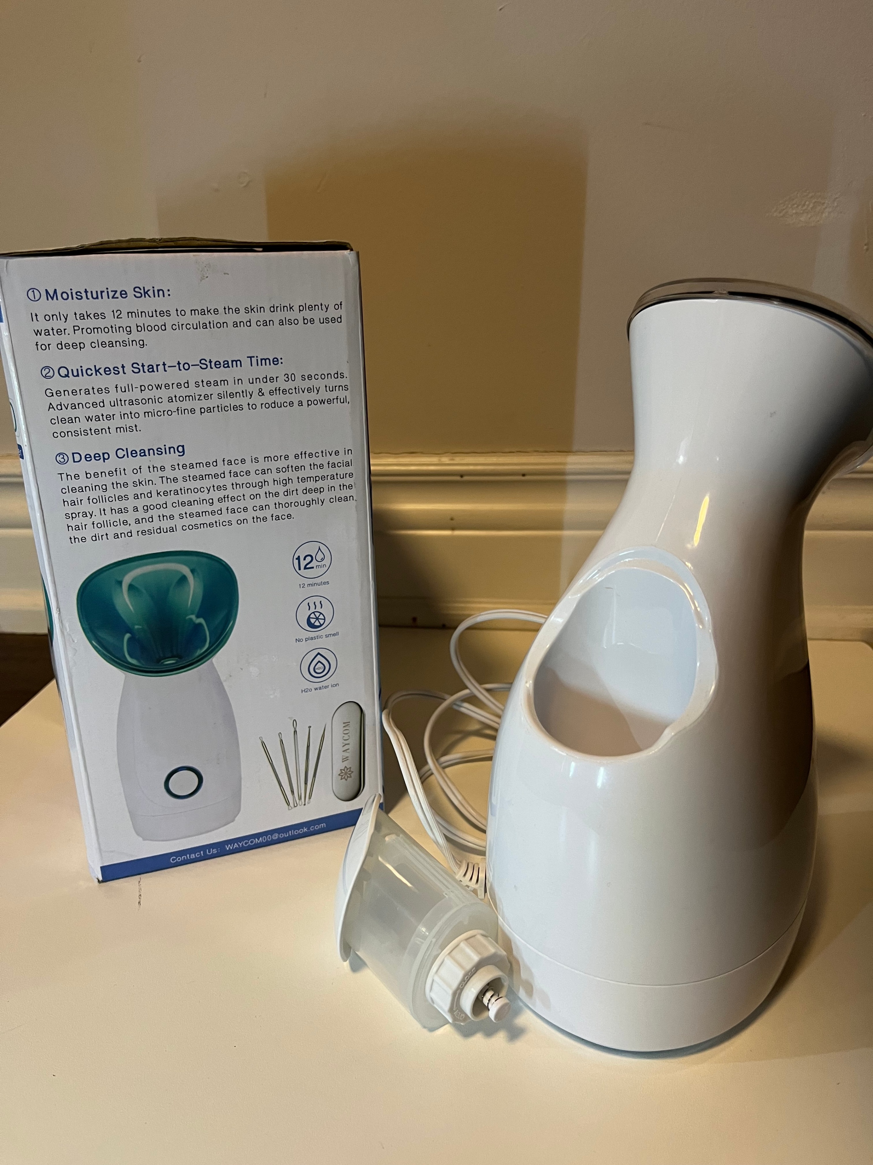WAYCOM OW 530 3-in-1 Nano Ionic Facial Steamer & Humidifier - photo 3
