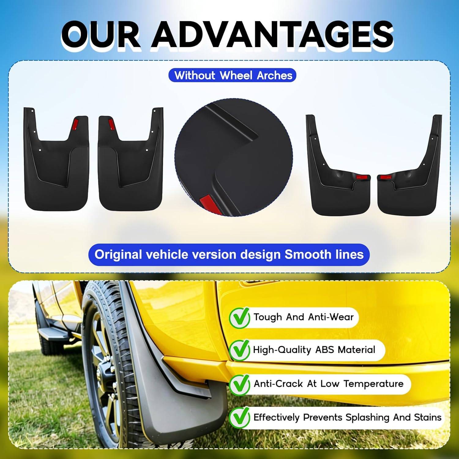Mud Flaps Splash Guards 2019-2026 Ram 1500 - photo 5
