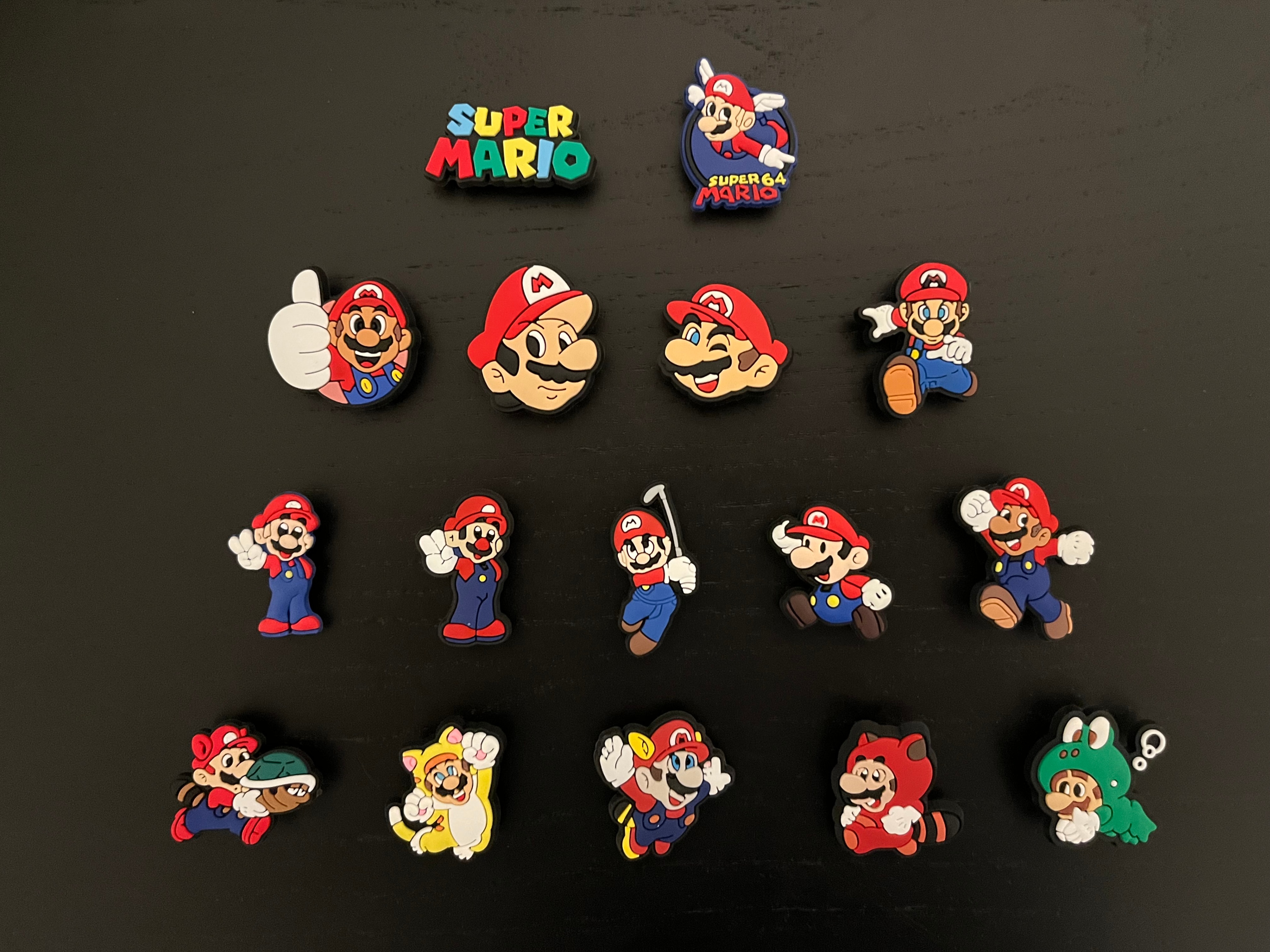 Super Mario Crocs Charms