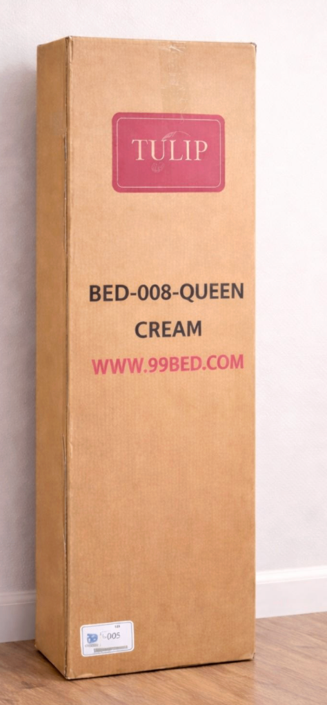 Tulip Queen Bed Frame - Cream