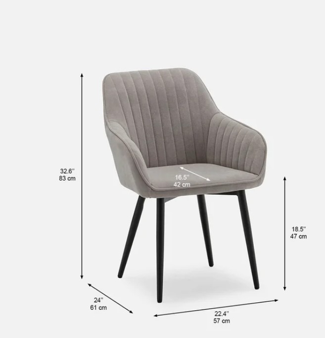 4  x Structube Medan Dining Chairs - photo 4