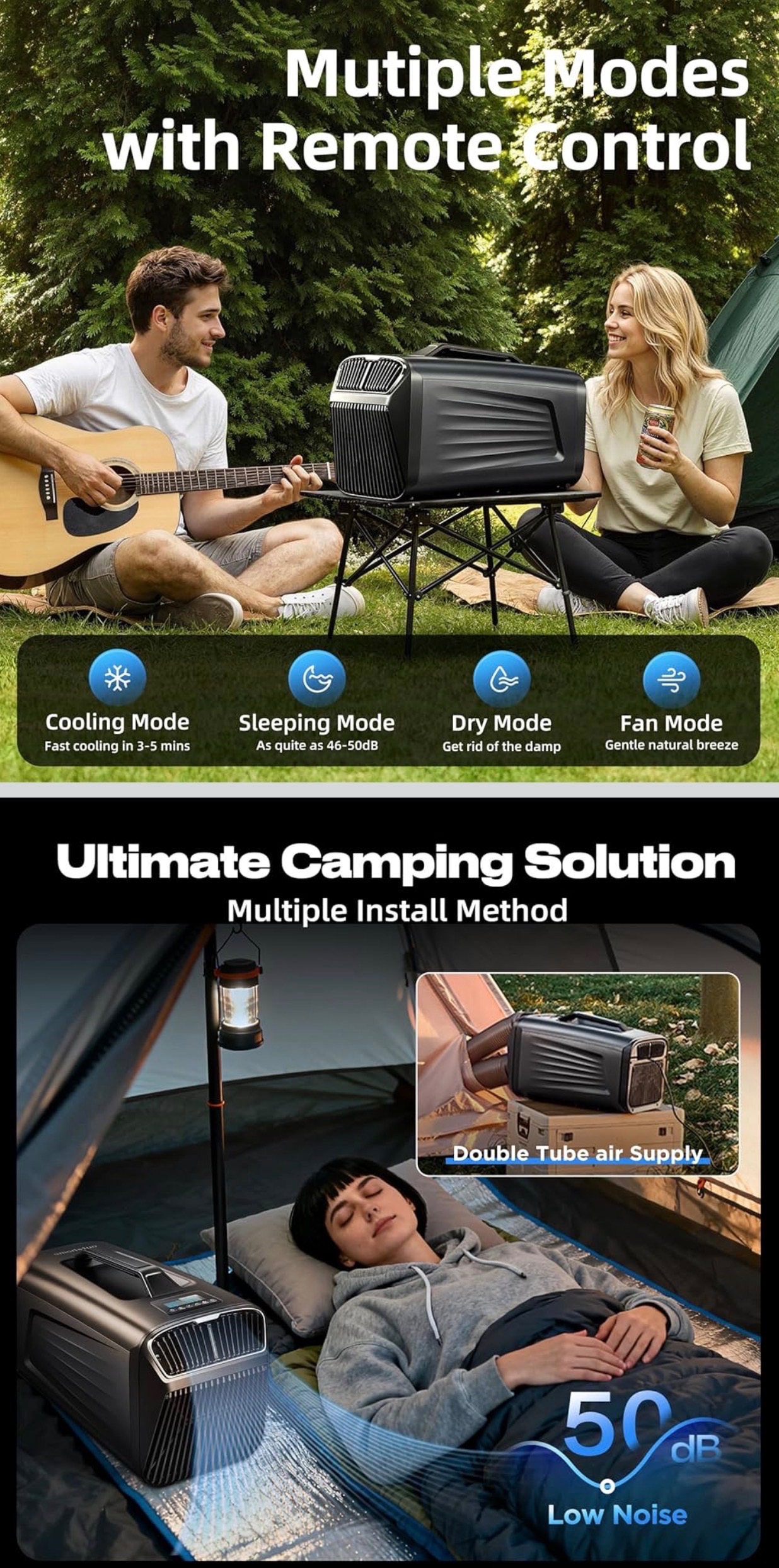 Portable Air Conditioner 5200BTU for Camping Indoor/Outdoor Camp - photo 5