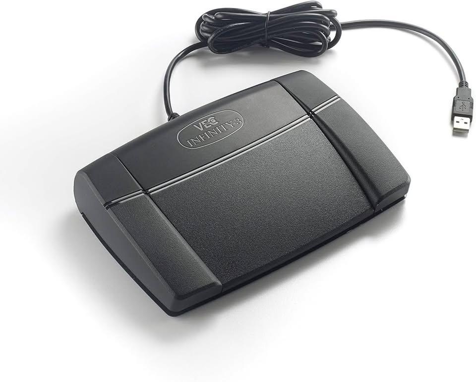VEC Infinity 3 USB Foot Control for Dictation and Transcription