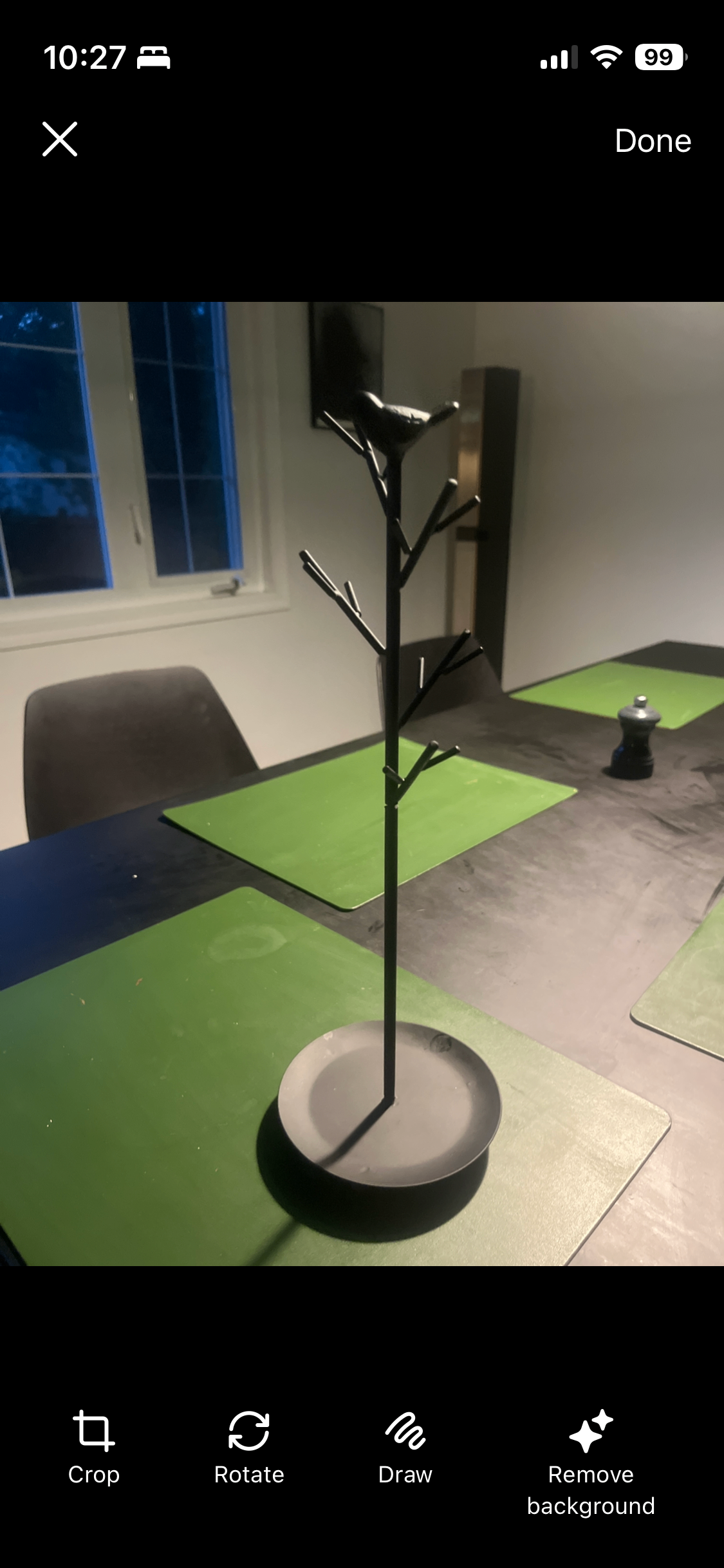 Black Metal Jewelry Tree & Accessory Stand - Like New