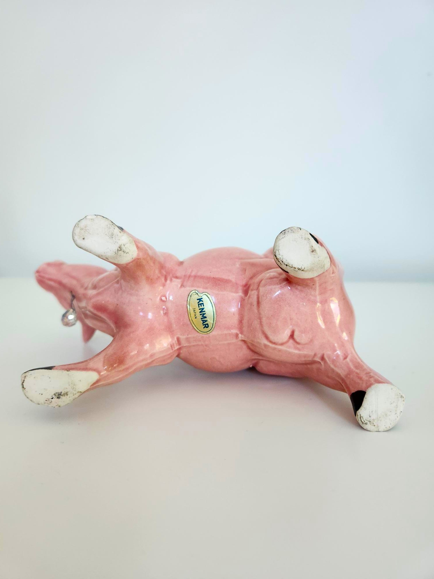 Fabulous Pink Cow Creamer, Vintage Ceramic - photo 5