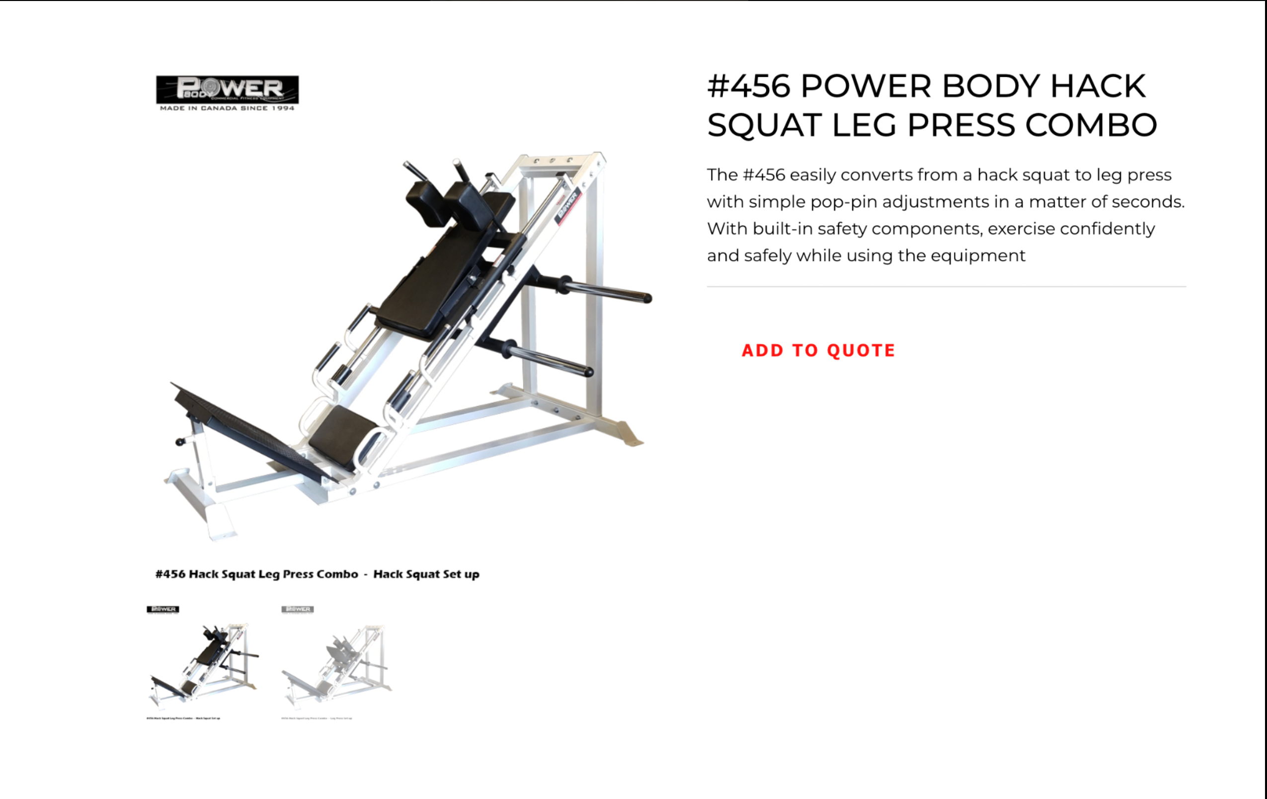 Power Body #456 Commercial Hack Squat / Leg Press Combo - photo 3