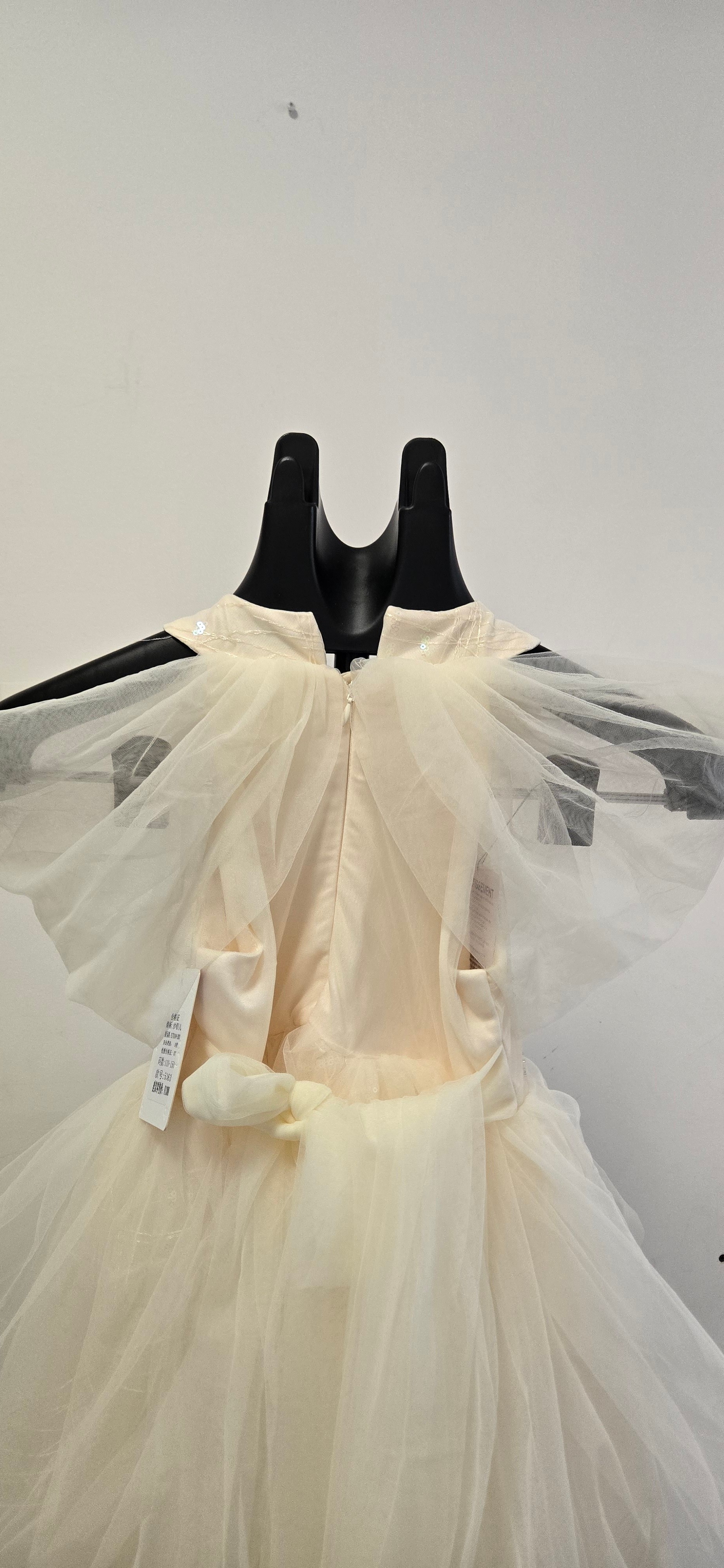 Girls' Embellished Tulle Dress Cream :5363 - photo 4