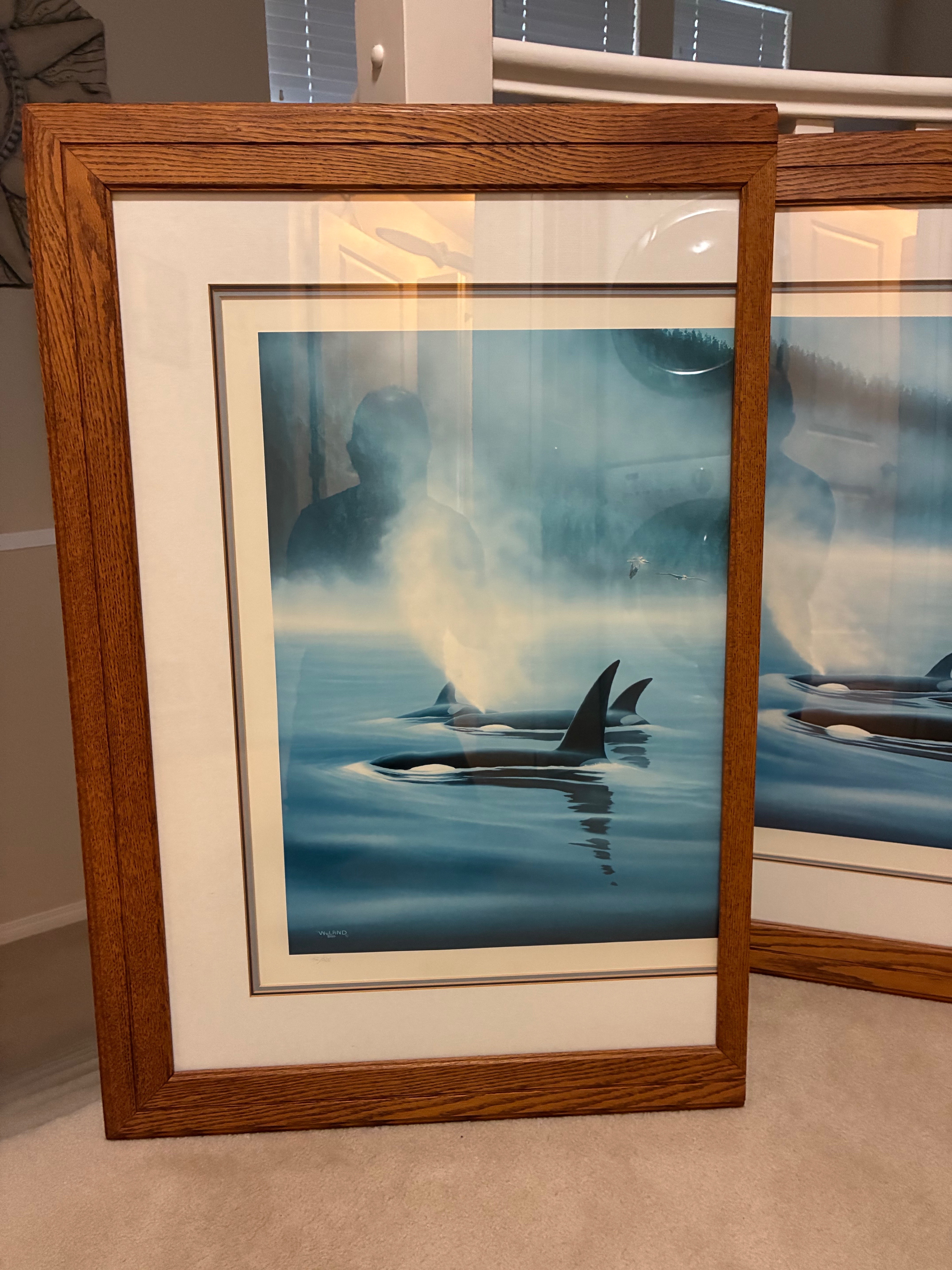 Northern Pacific Orcas Limited Edition Print by Robert Wyland - photo 2