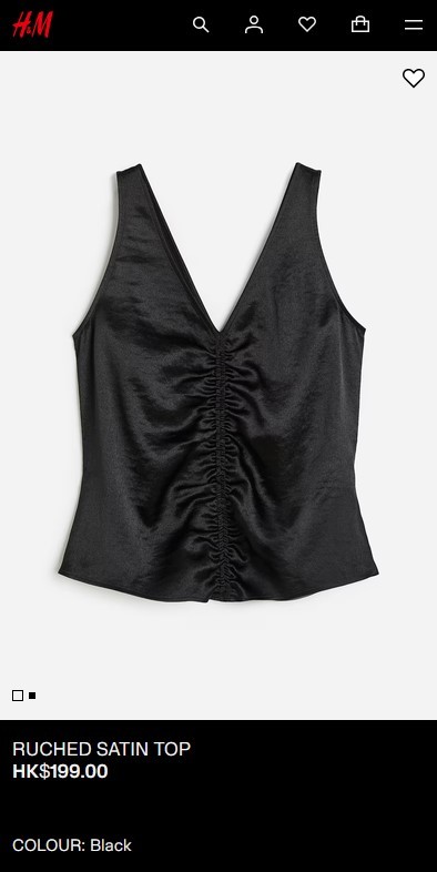 Women's Ruched satin top - photo 2
