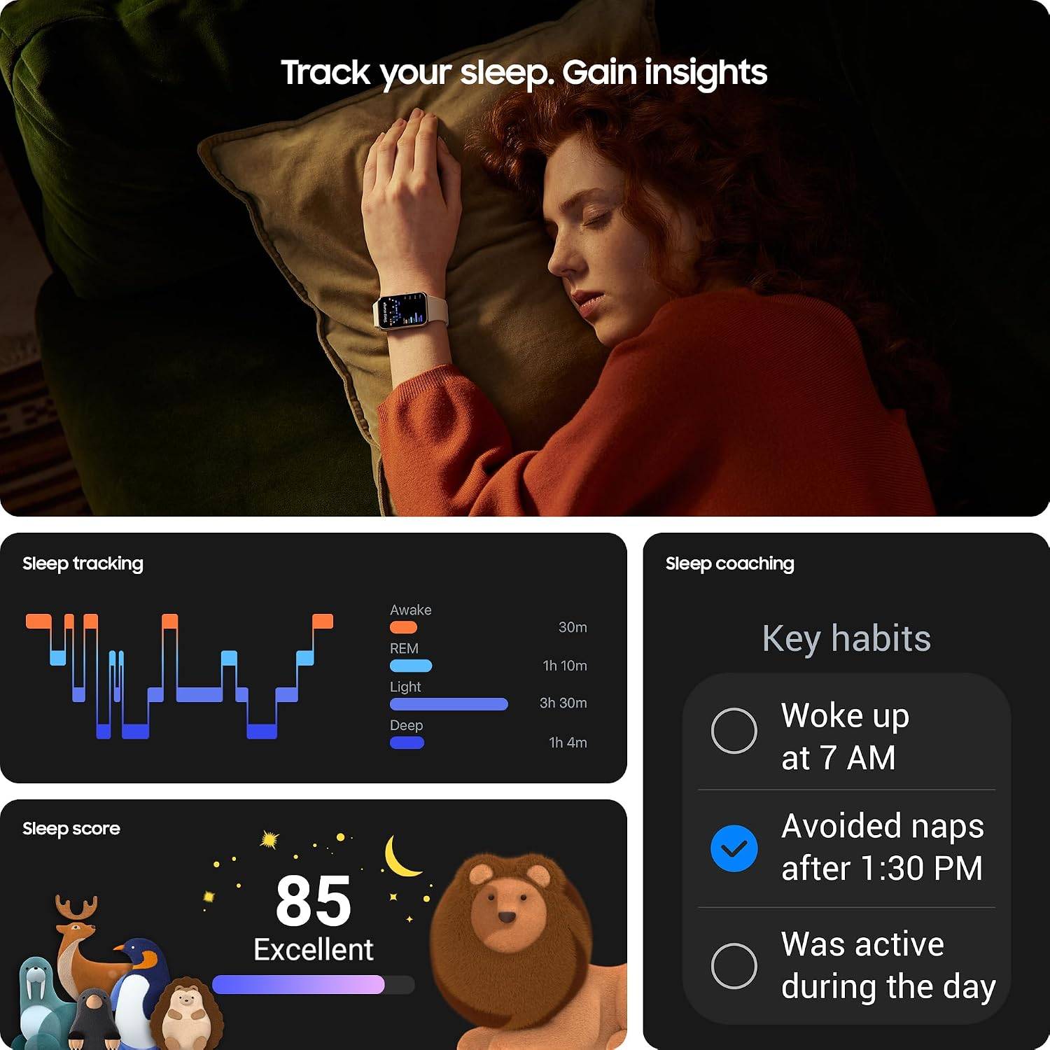 Samsung Galaxy Fit3 Smart Fitness Tracker – Grey – New Open Box - photo 5