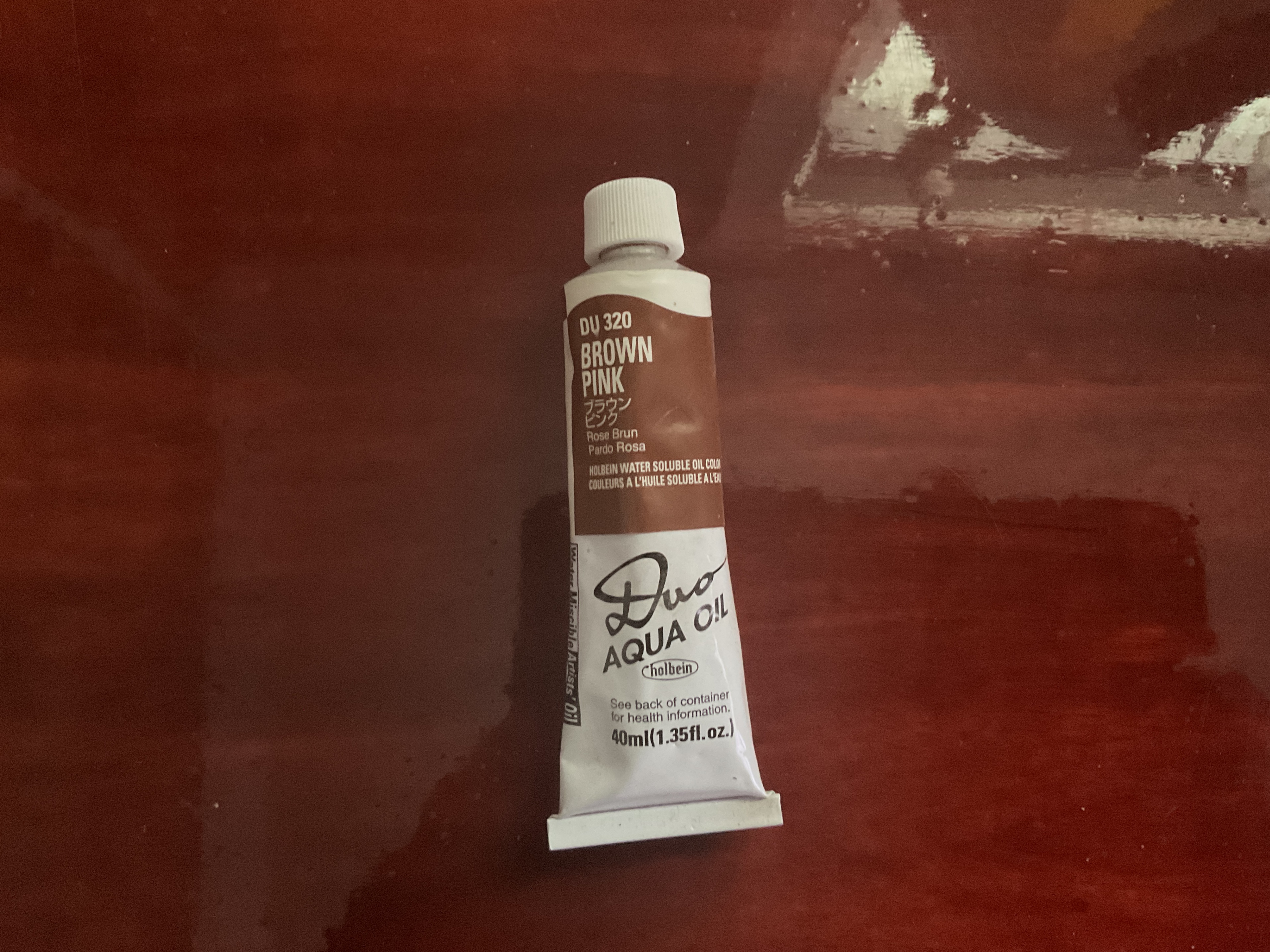 Holbein DUO Aqua Oil Color Brown Pink 40ml