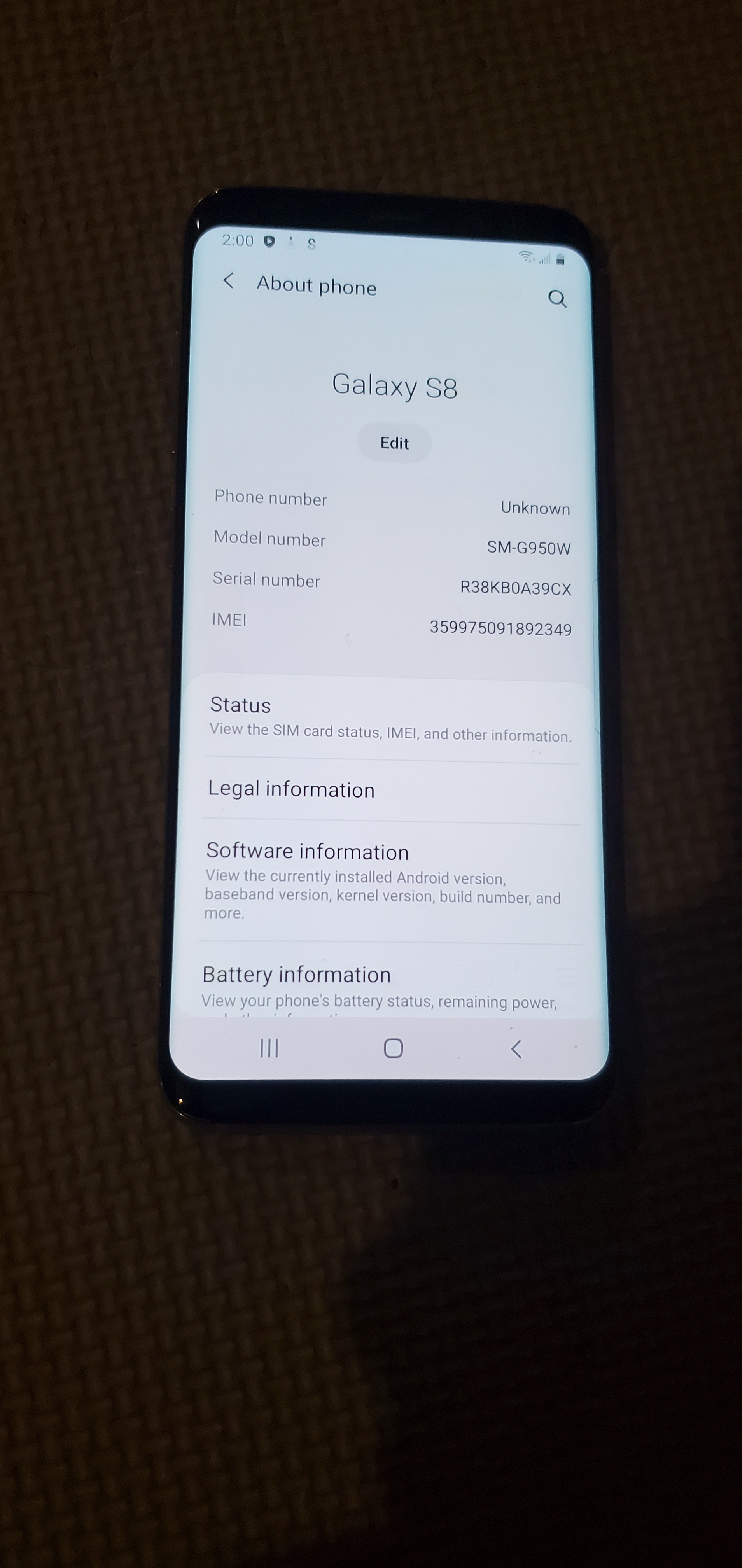 Samsung Galaxy S8 SM-G950W (64GB) - photo 5