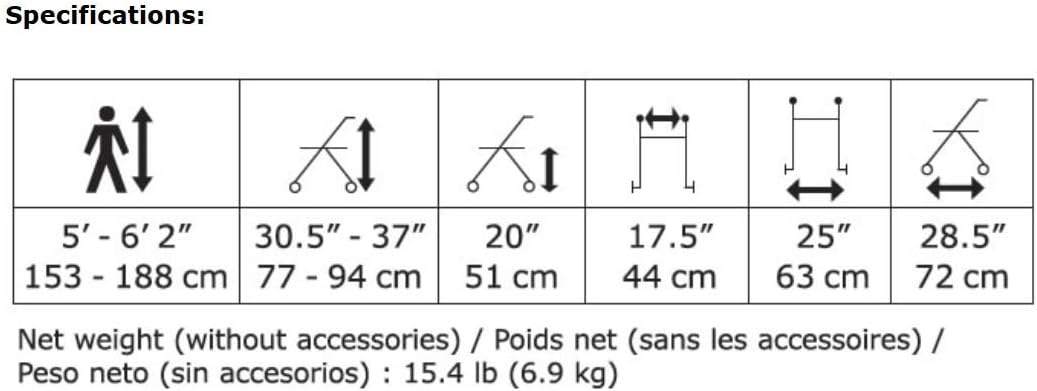 Hugo 700-977 Foldable Rollator Walker with Seat, Pearl Black - photo 4