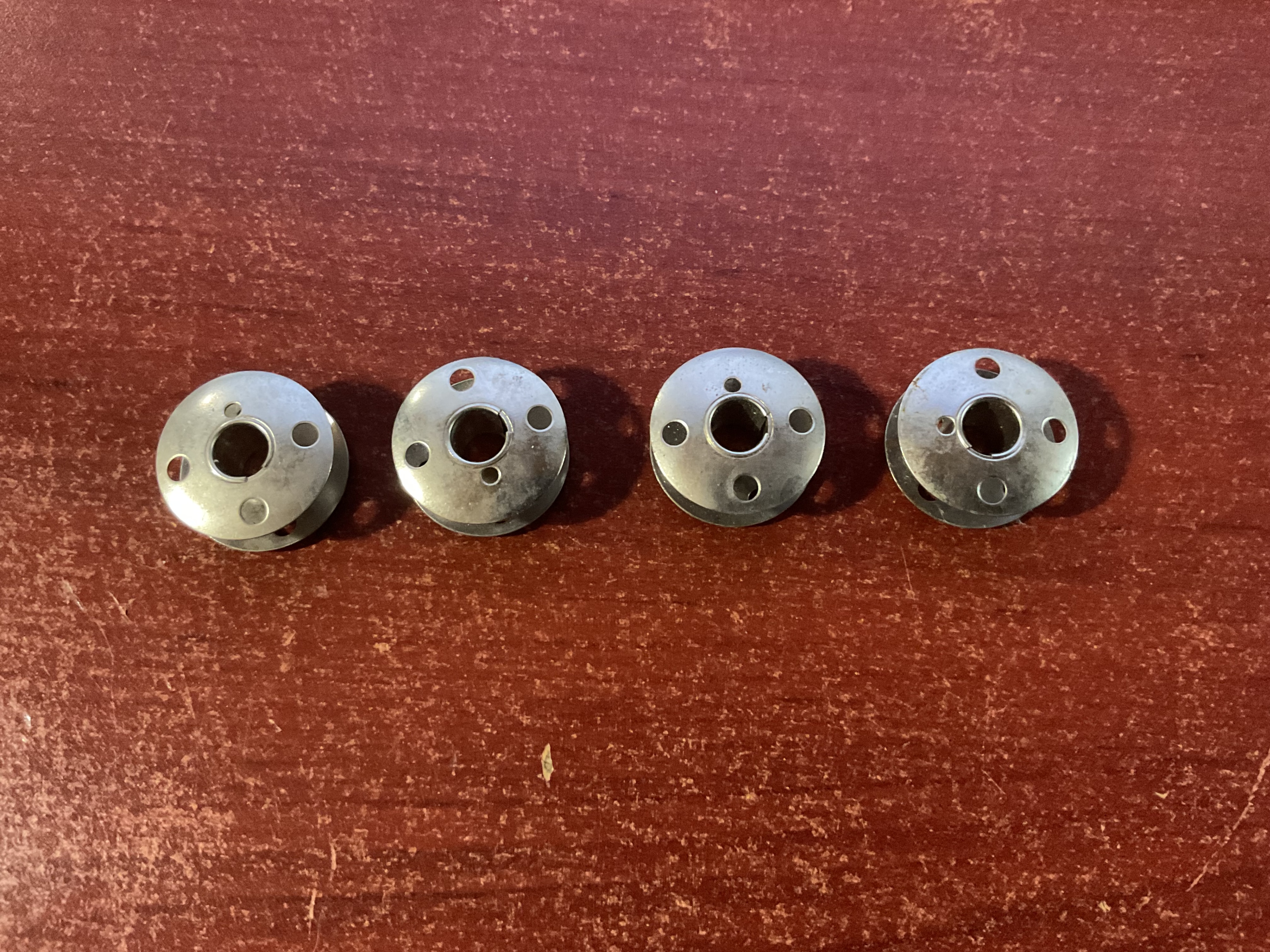 4 Metal Sewing Machine Bobbins