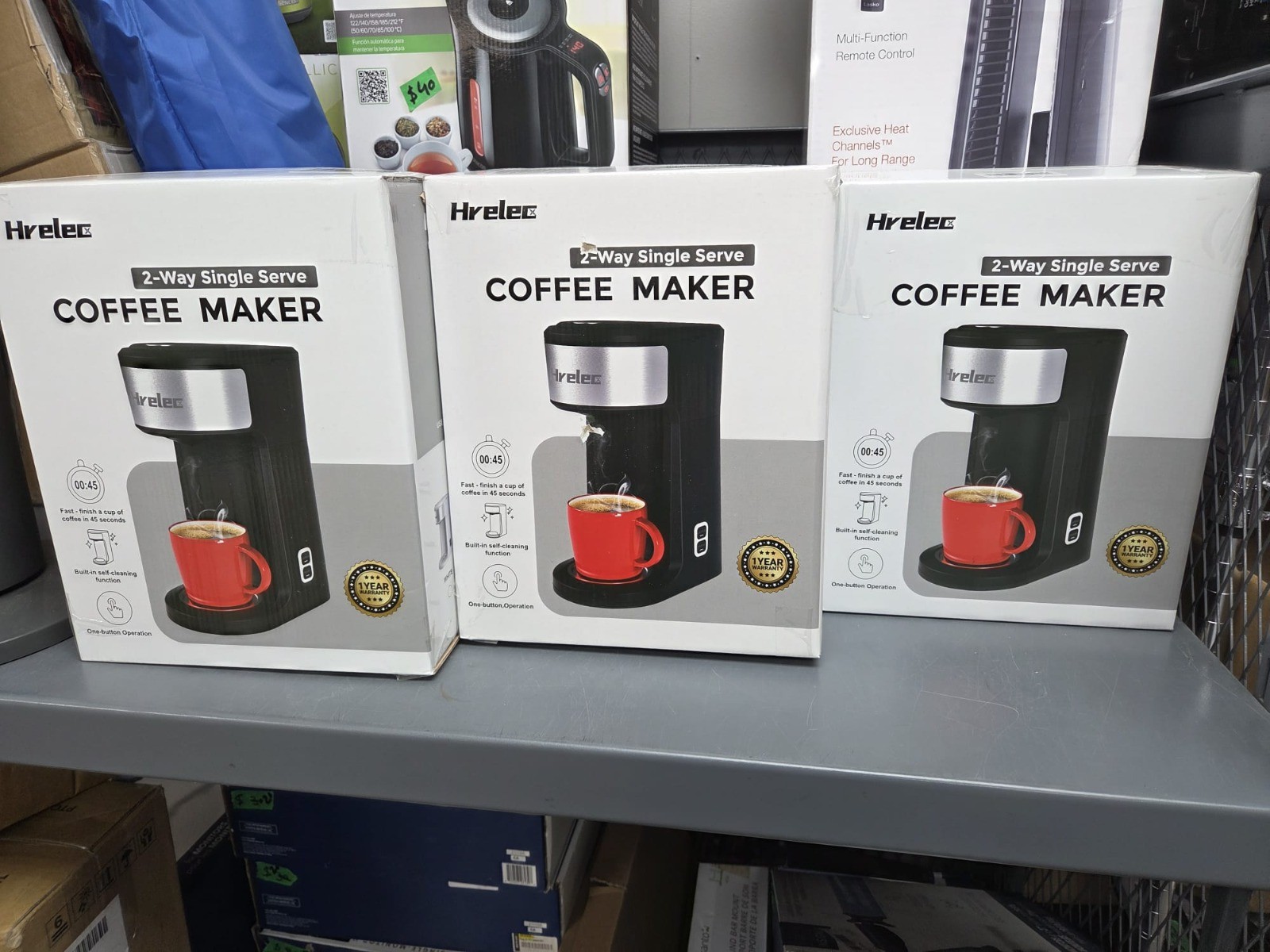 Coffee Maker  Hrelec CMK001 2- Way Single Server Black on SALE