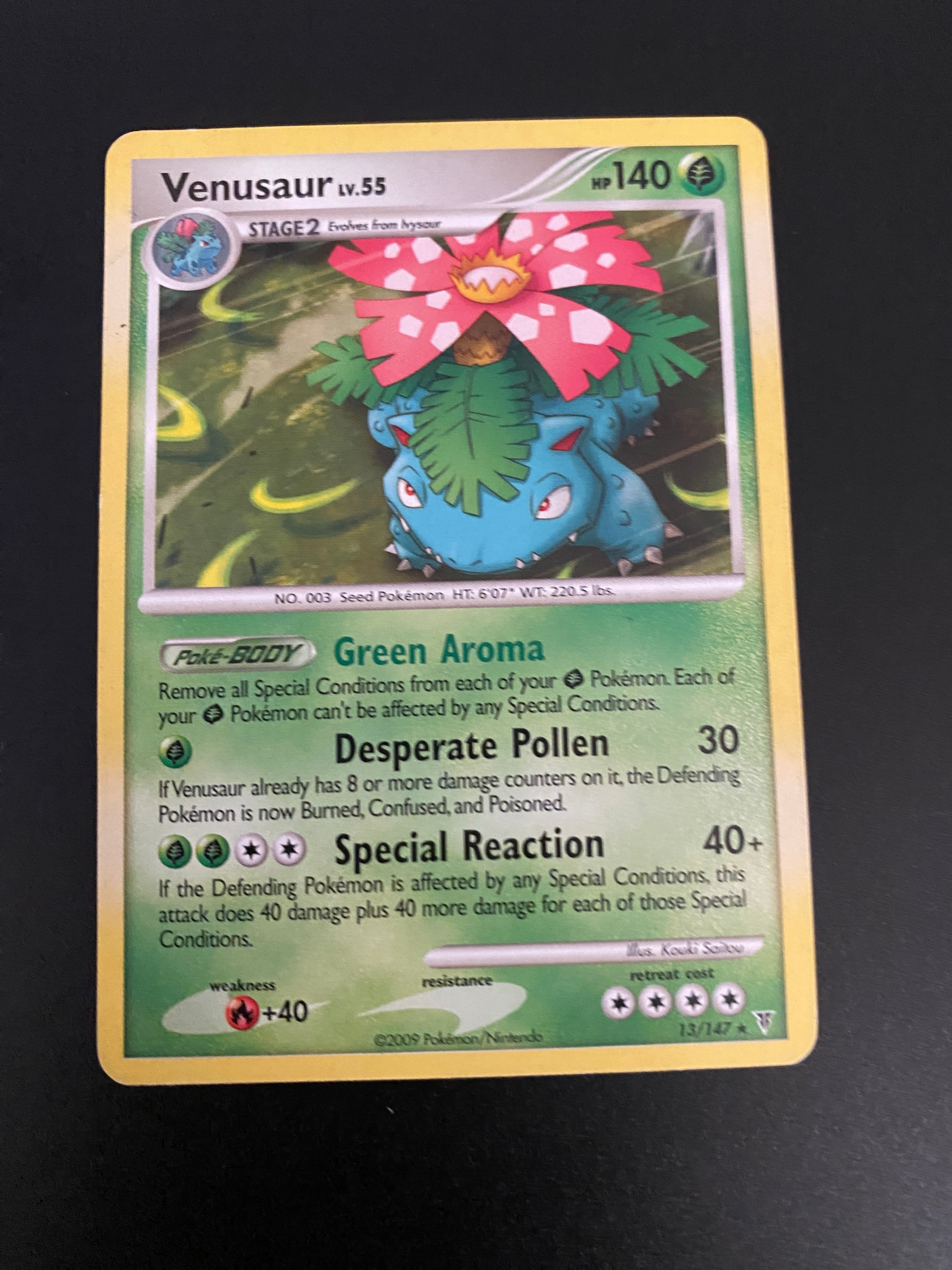 Pokemon Venusaur 13/147 Supreme Victors Non Holo Rare Holo P