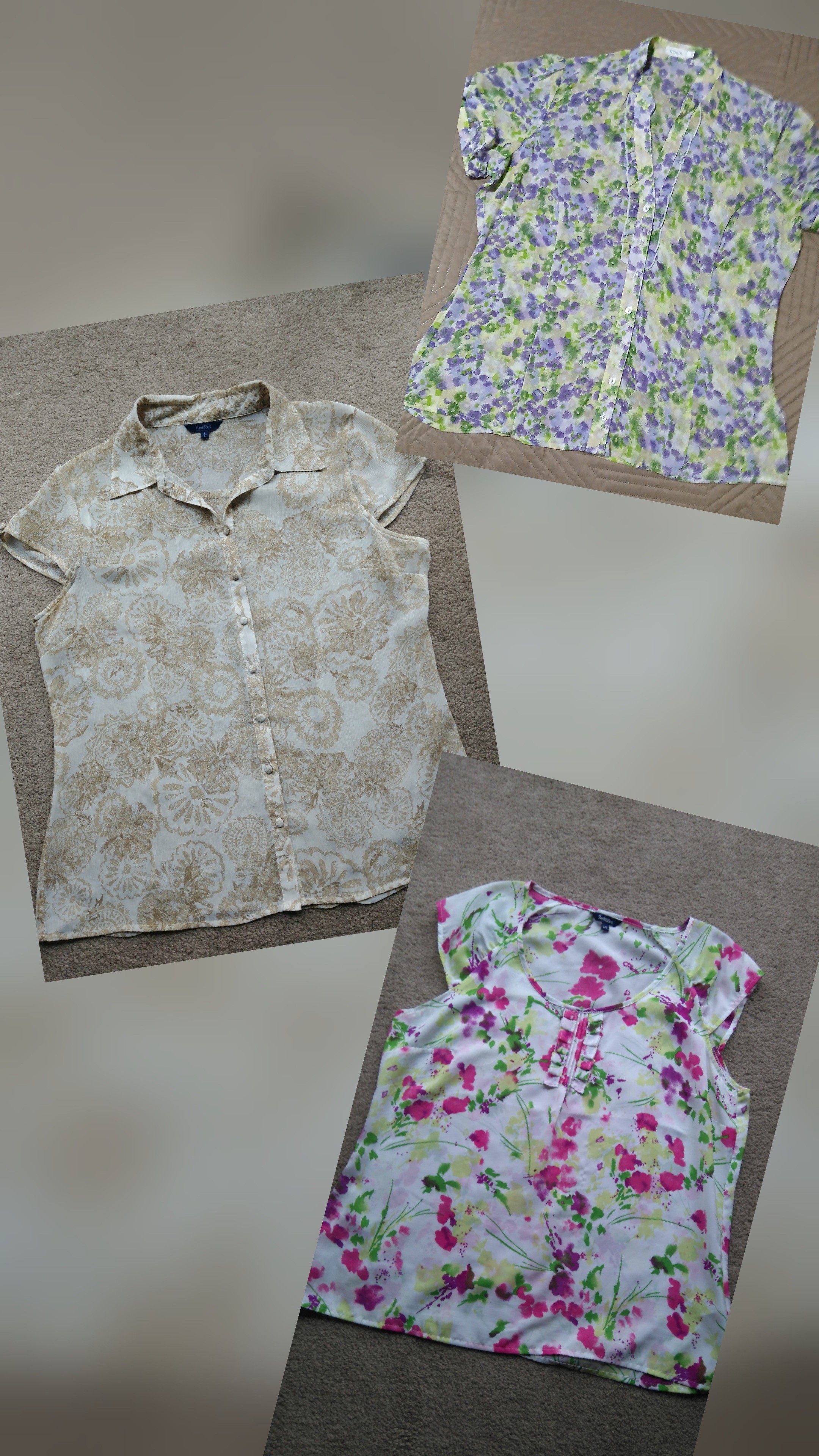 Reitmans & Ricki's Blouses Size Large ,Like New, Bundle For