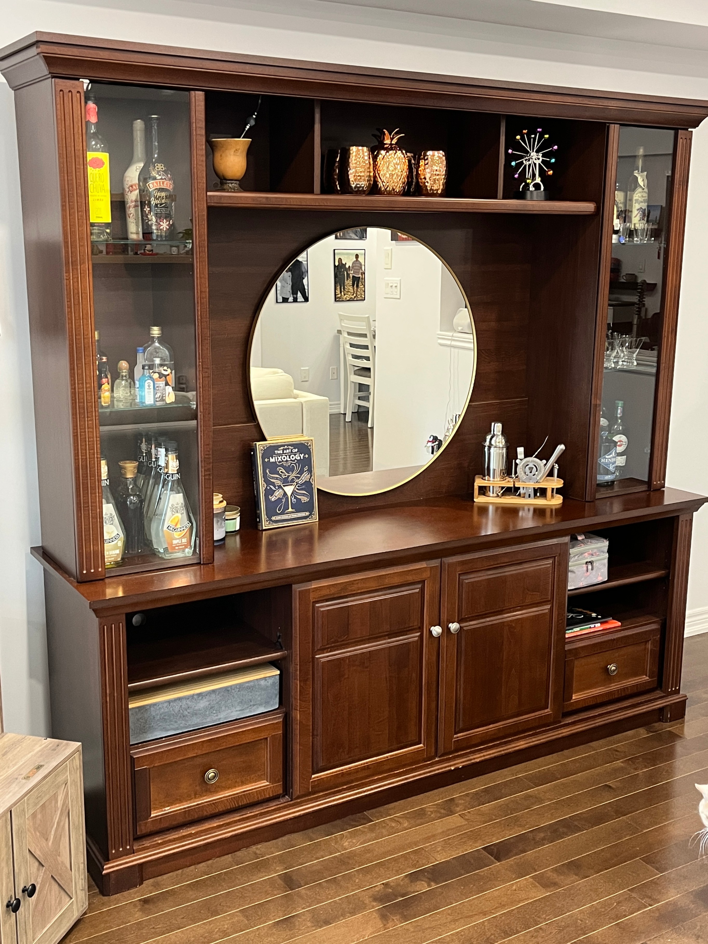 Entertainment Unit and TV Stand With Lights (Solid Wood) - photo 5