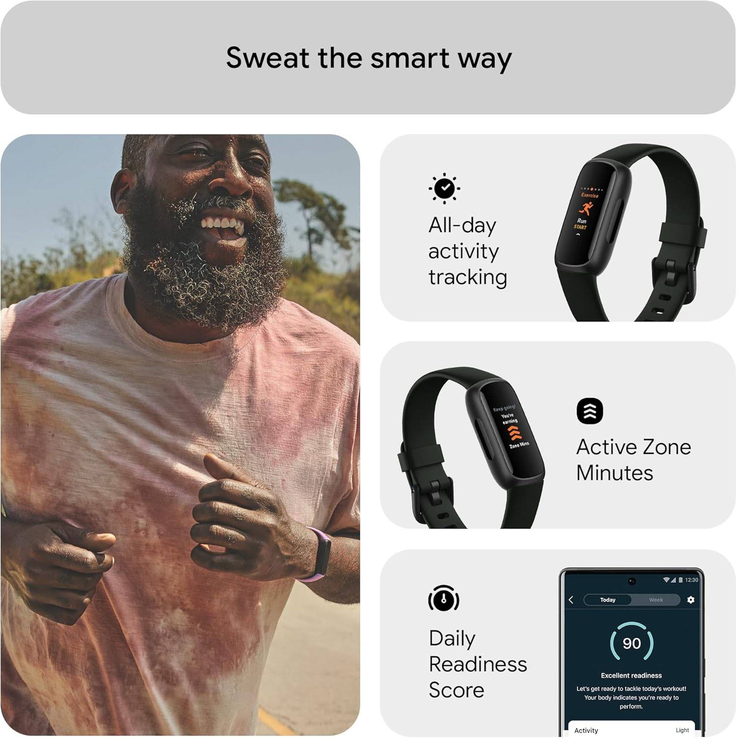 Google Fitbit Inspire 3 Health and Fitness Tracker - photo 5