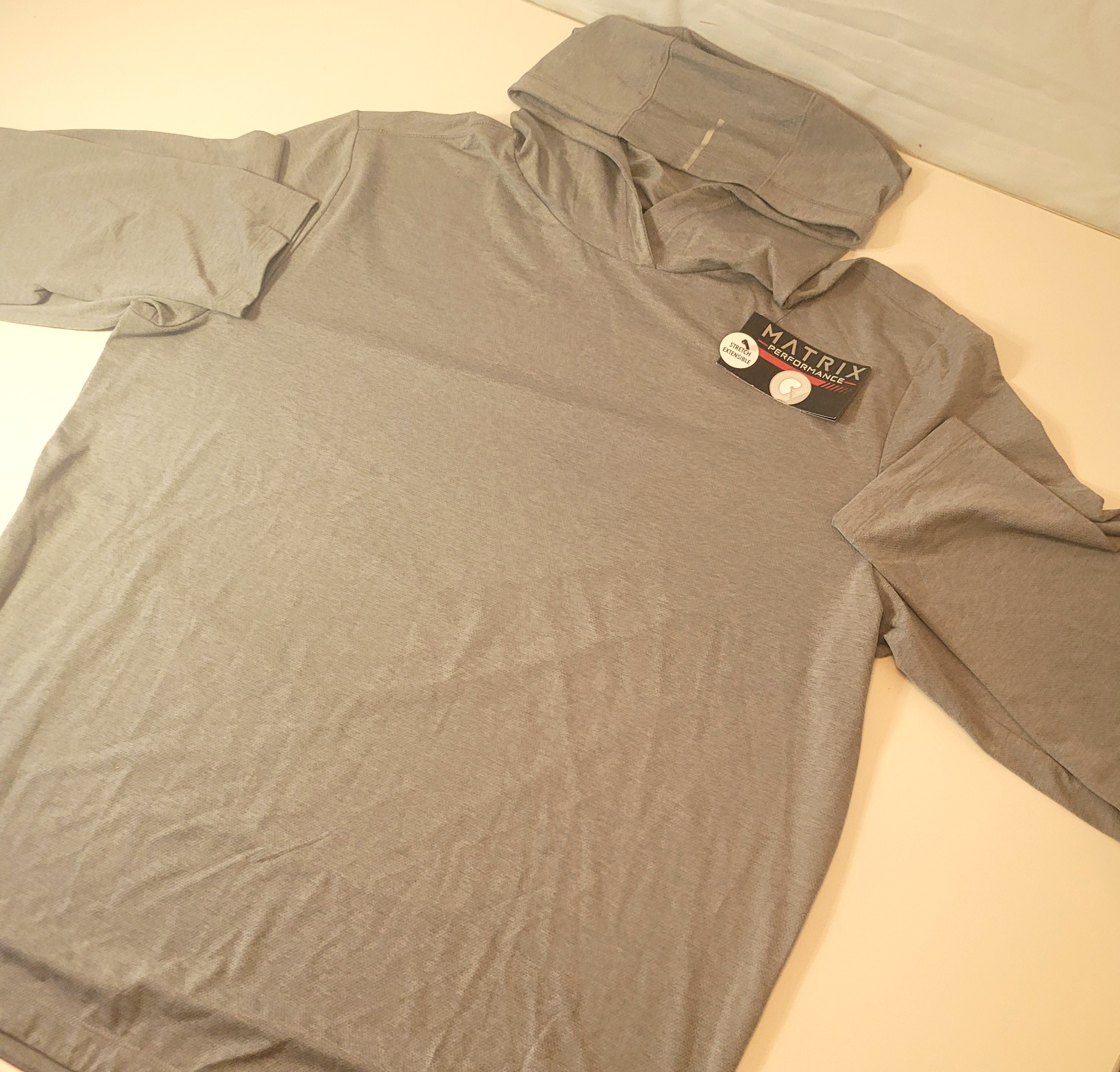 NEW Matrix Performance Gray Lightweight Pullover Hoodie Mens 2XL - photo 4