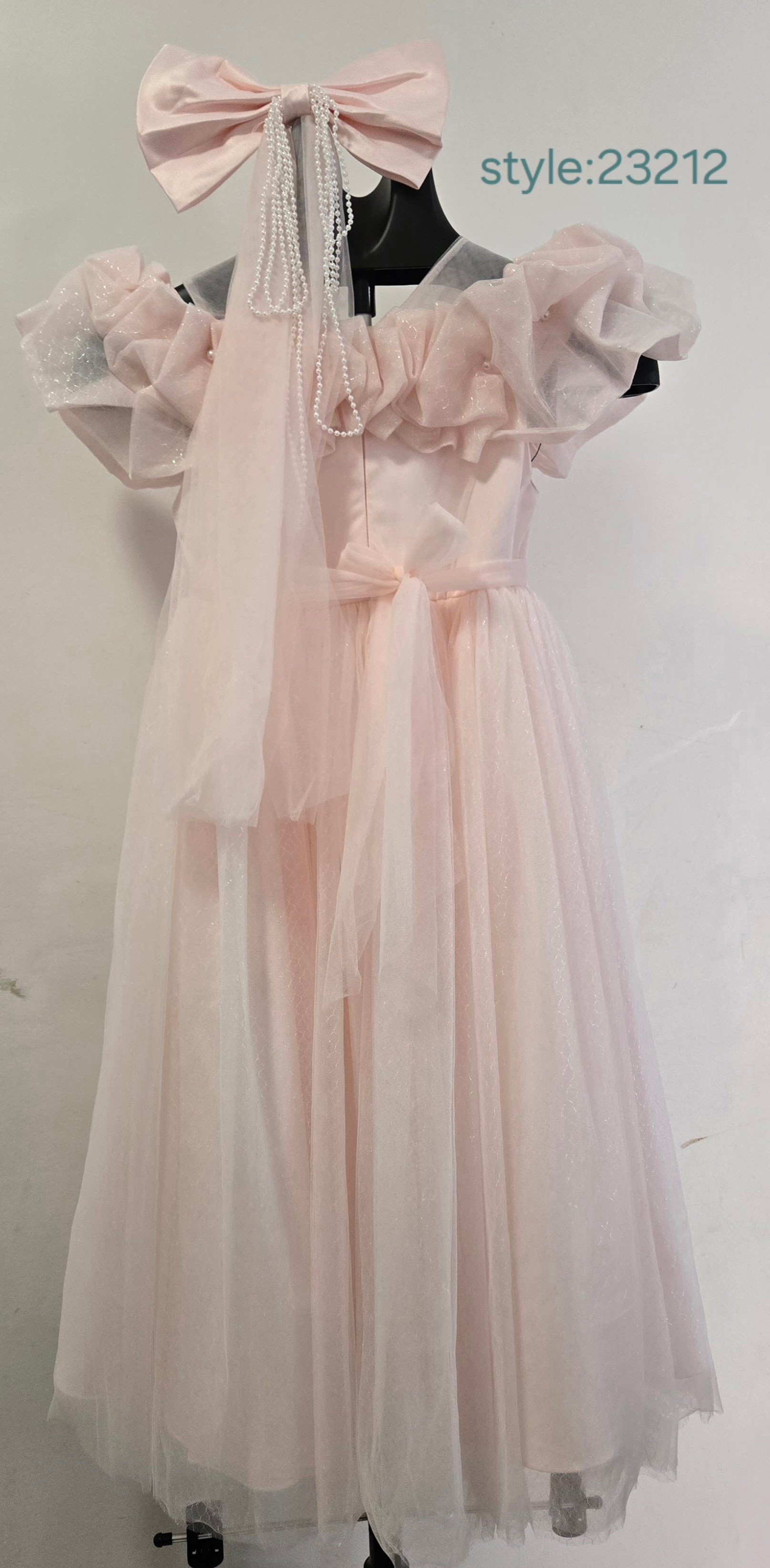 Conair Pink Tulle Gown with Bow and Pearls : 23212 - photo 2