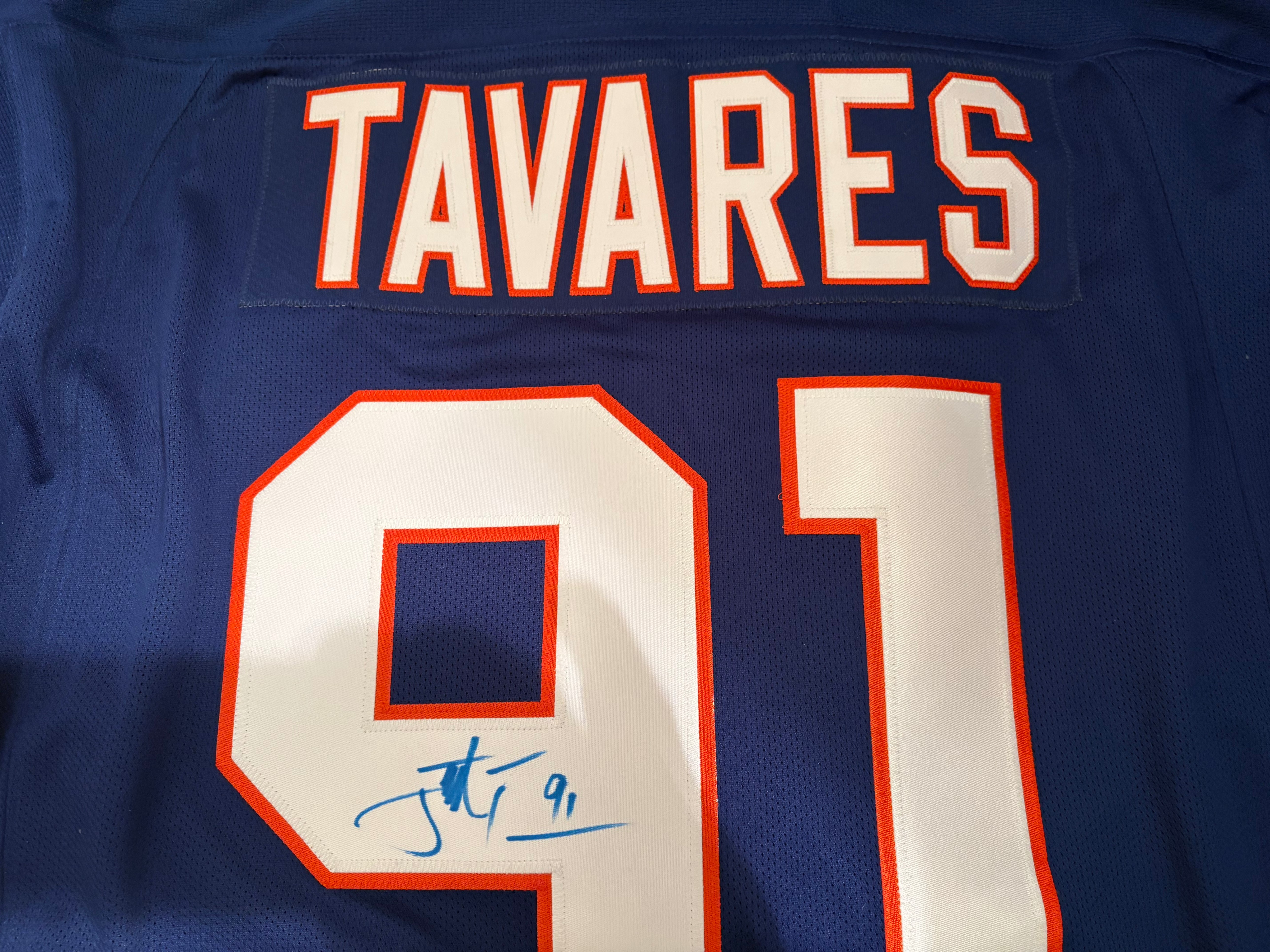 Autographed NY Islanders Tavares Jersey - XL