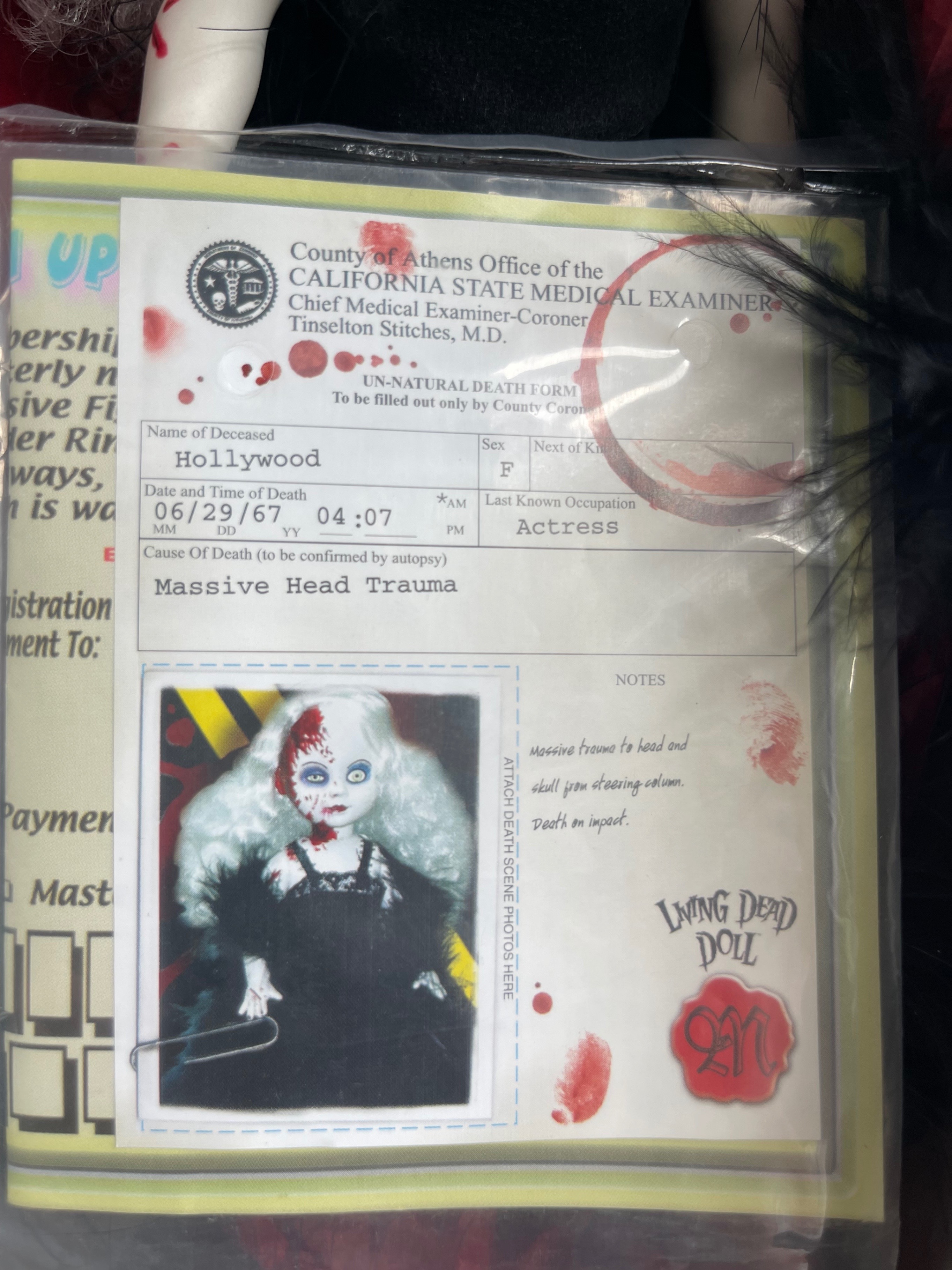Vintage 2003 Living Dead Dolls Series 5 "Hollywood" – Open Box - photo 5
