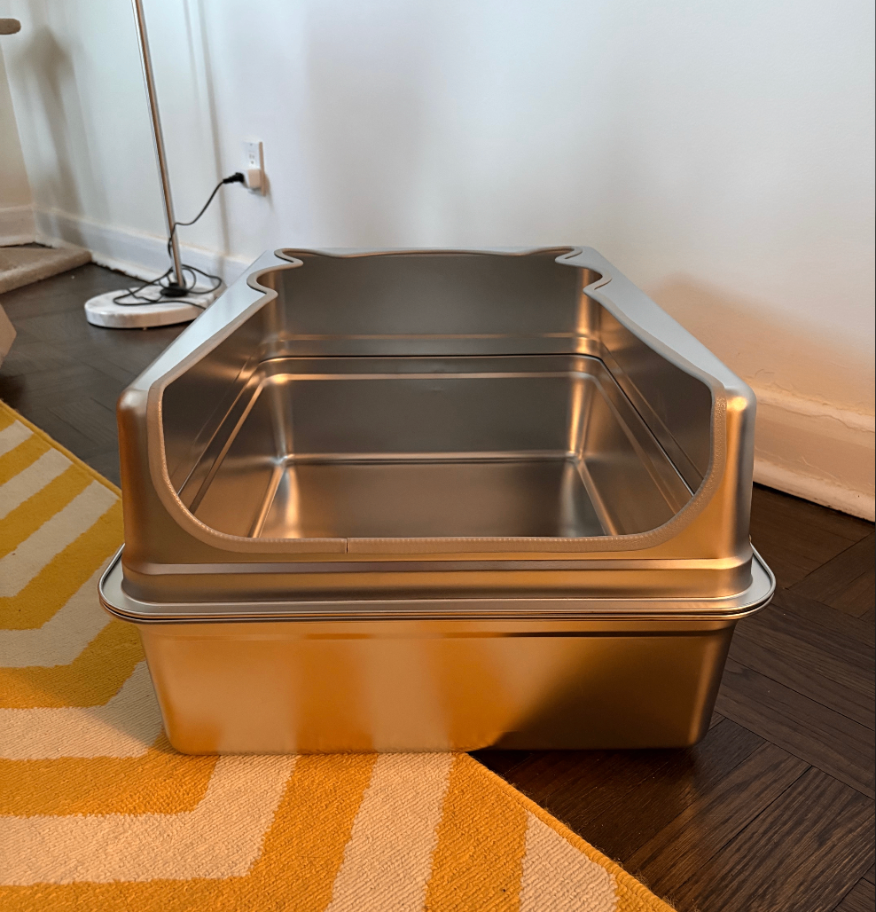 New XXXL Stainless Steel Cat Litter Box