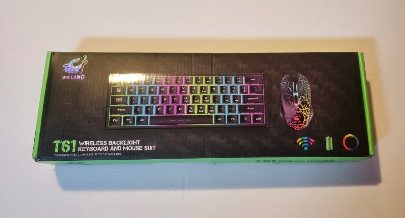 NEW ZIYOU LANG T61 Wireless RGB Gaming Keyboard & Mouse Combo - photo 2