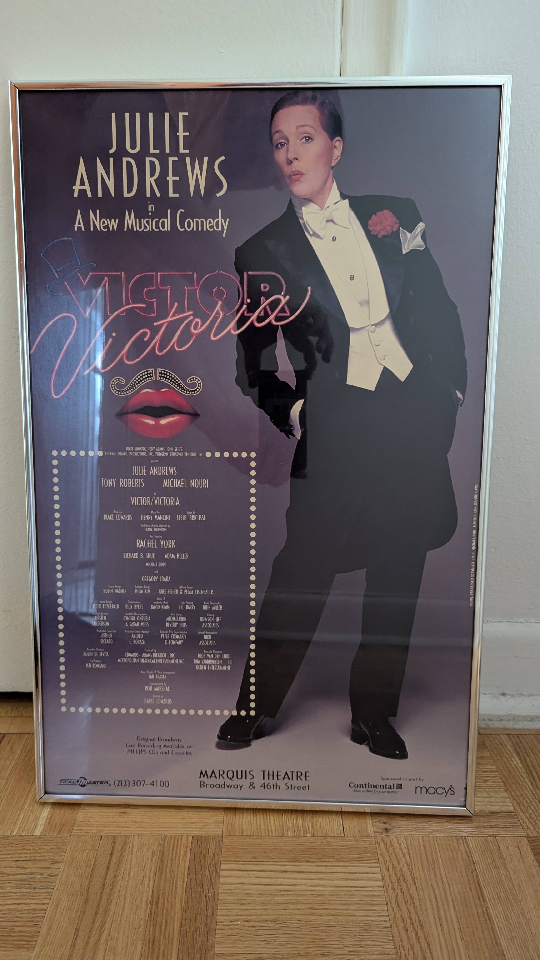 VICTOR VICTORIA MUSICAL COMEDY, BROADWAY WINDOW CARD/POSTER - photo 2