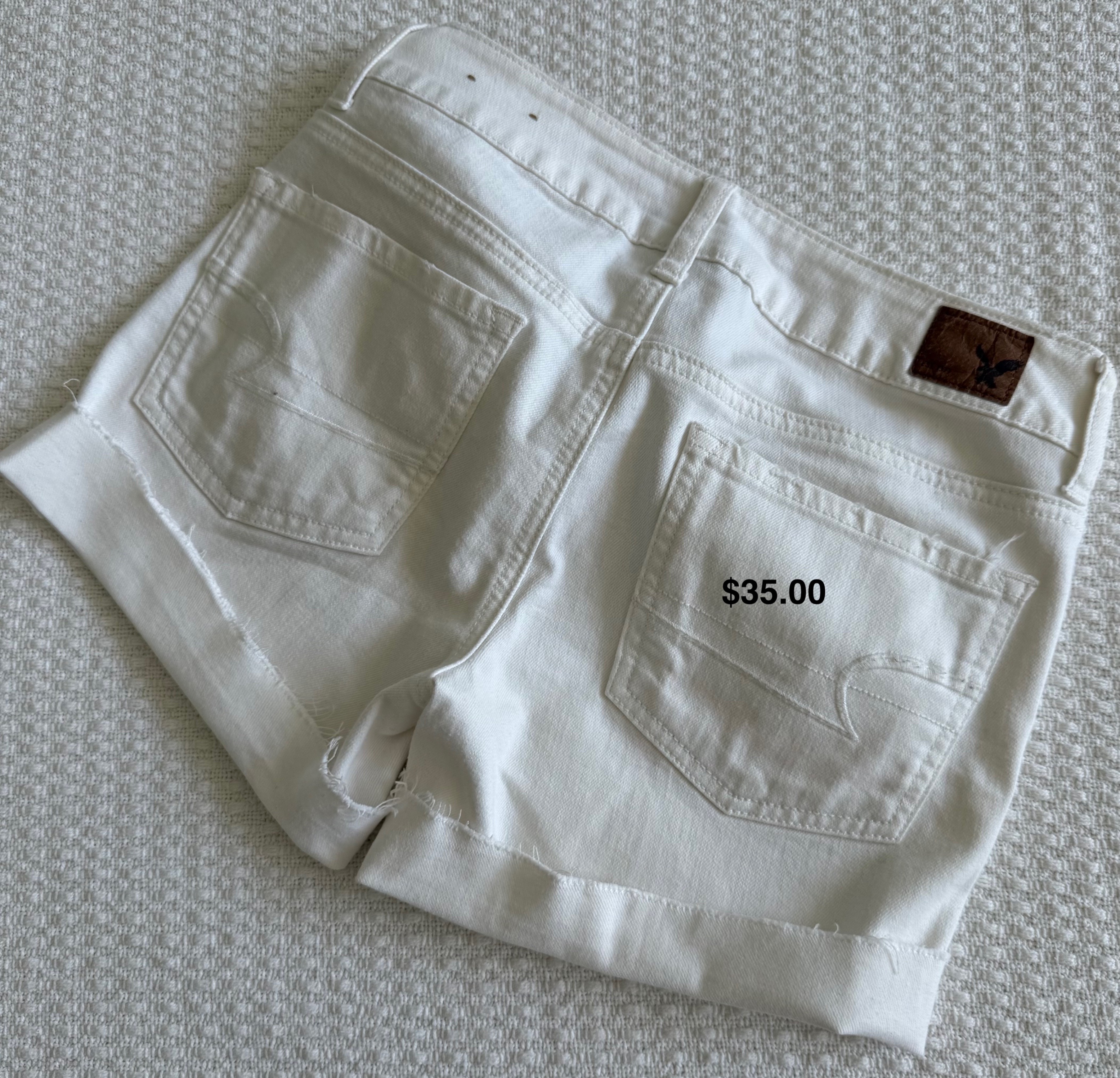 American Eagle Outfitters White Denim Shorts - photo 2