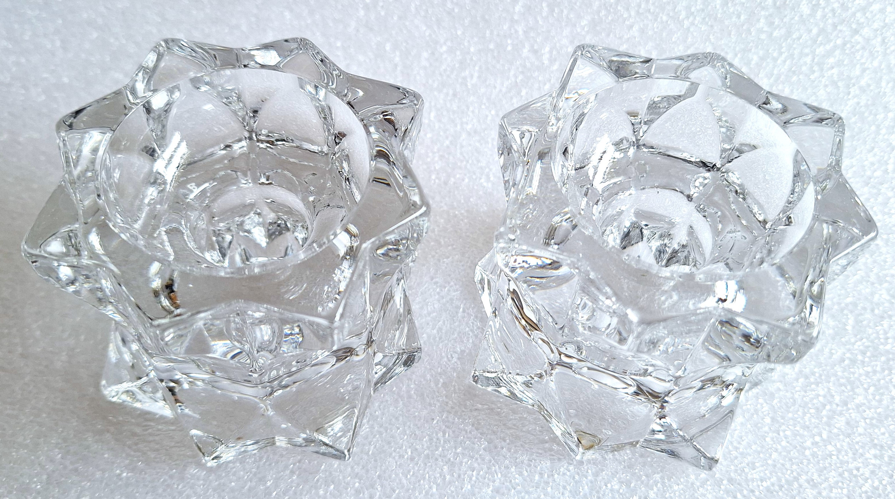 Clear Glass Votive Candle Holders (Set of 2)  2 1/4” Tall - photo 2